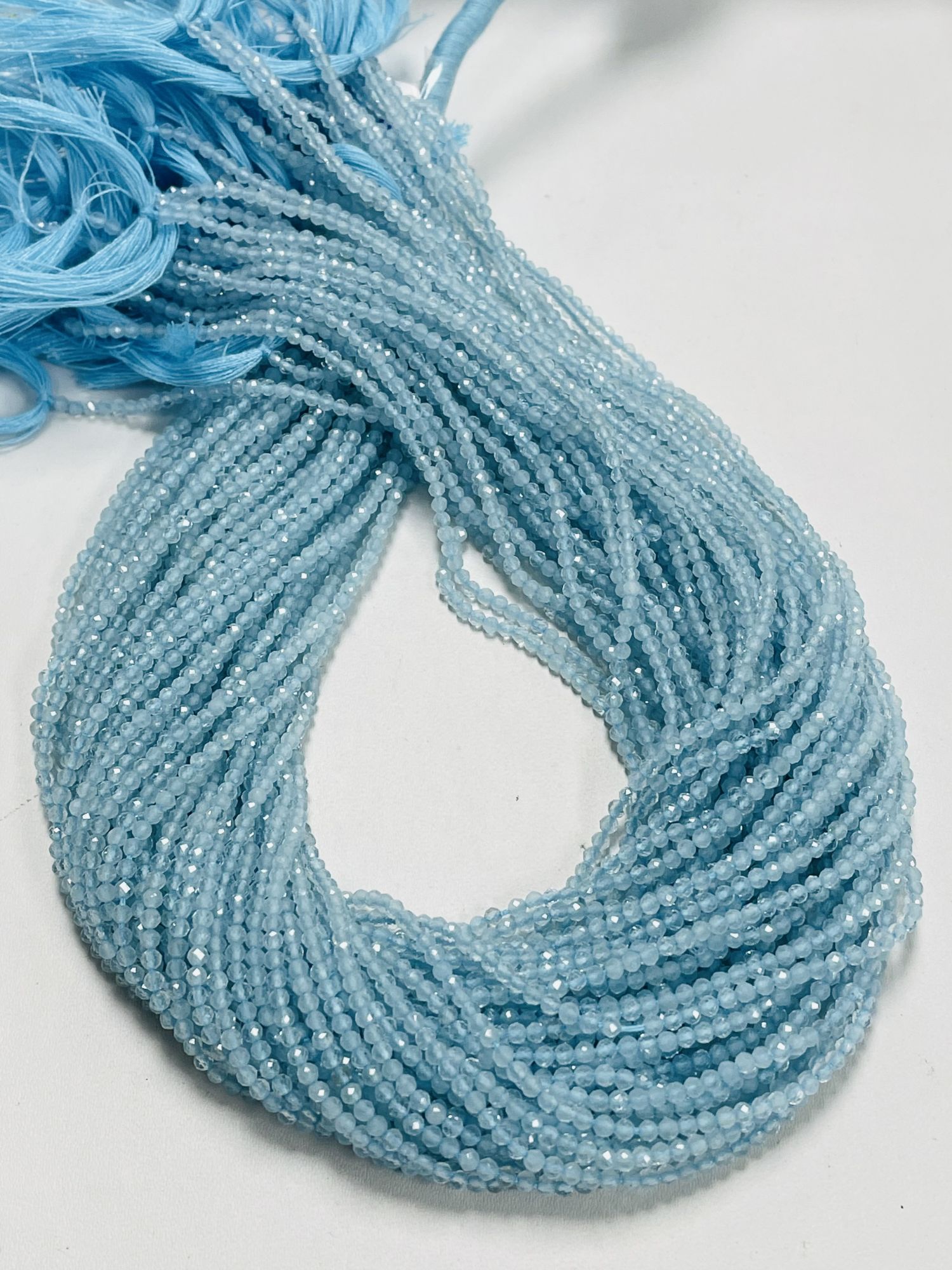 Aquamarine Rondelle Faceted