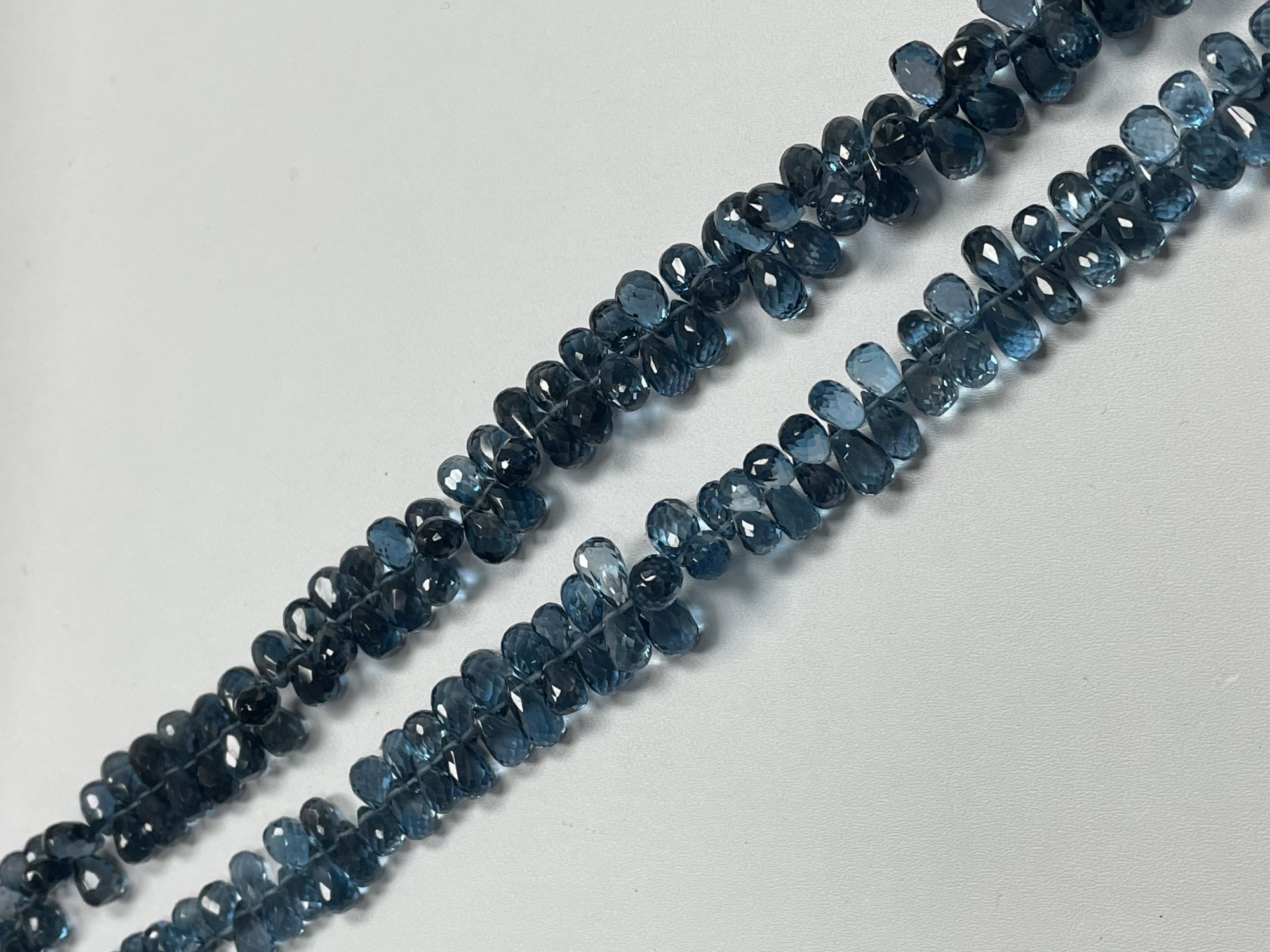 London Blue Topaz Drop Faceted