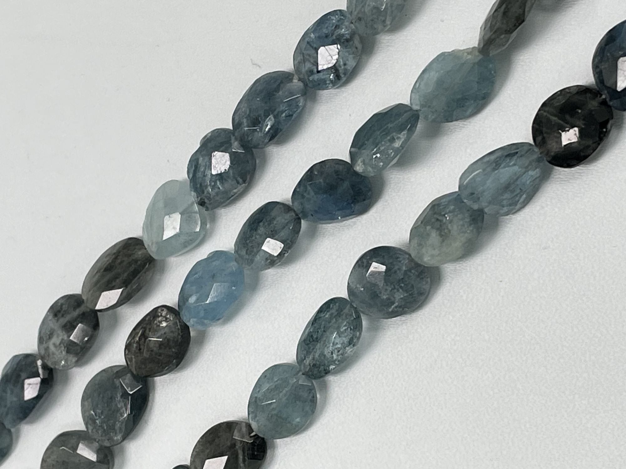 Moss Aquamarine Nugget Faceted