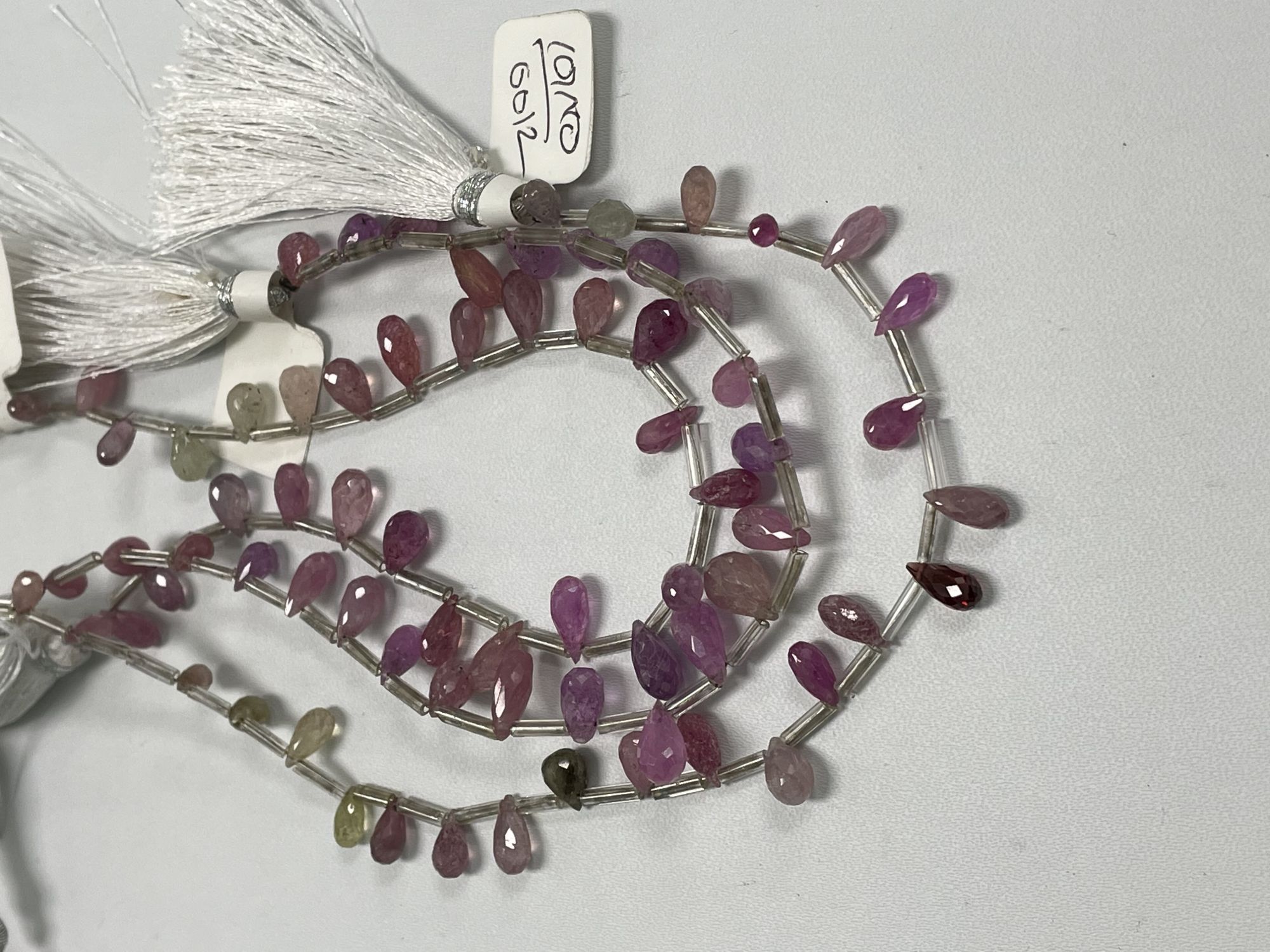 Multi Color Sapphire Drop Faceted