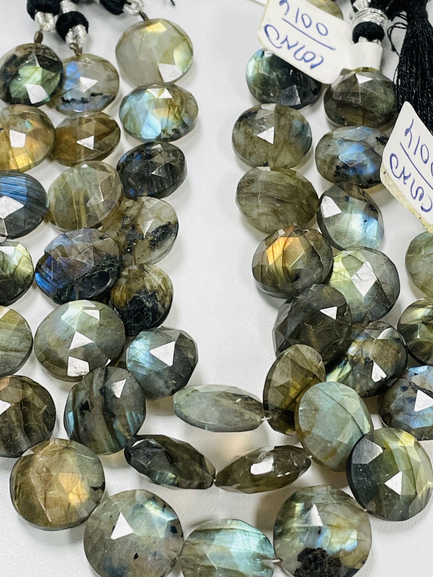 Labradorite Coin Faceted