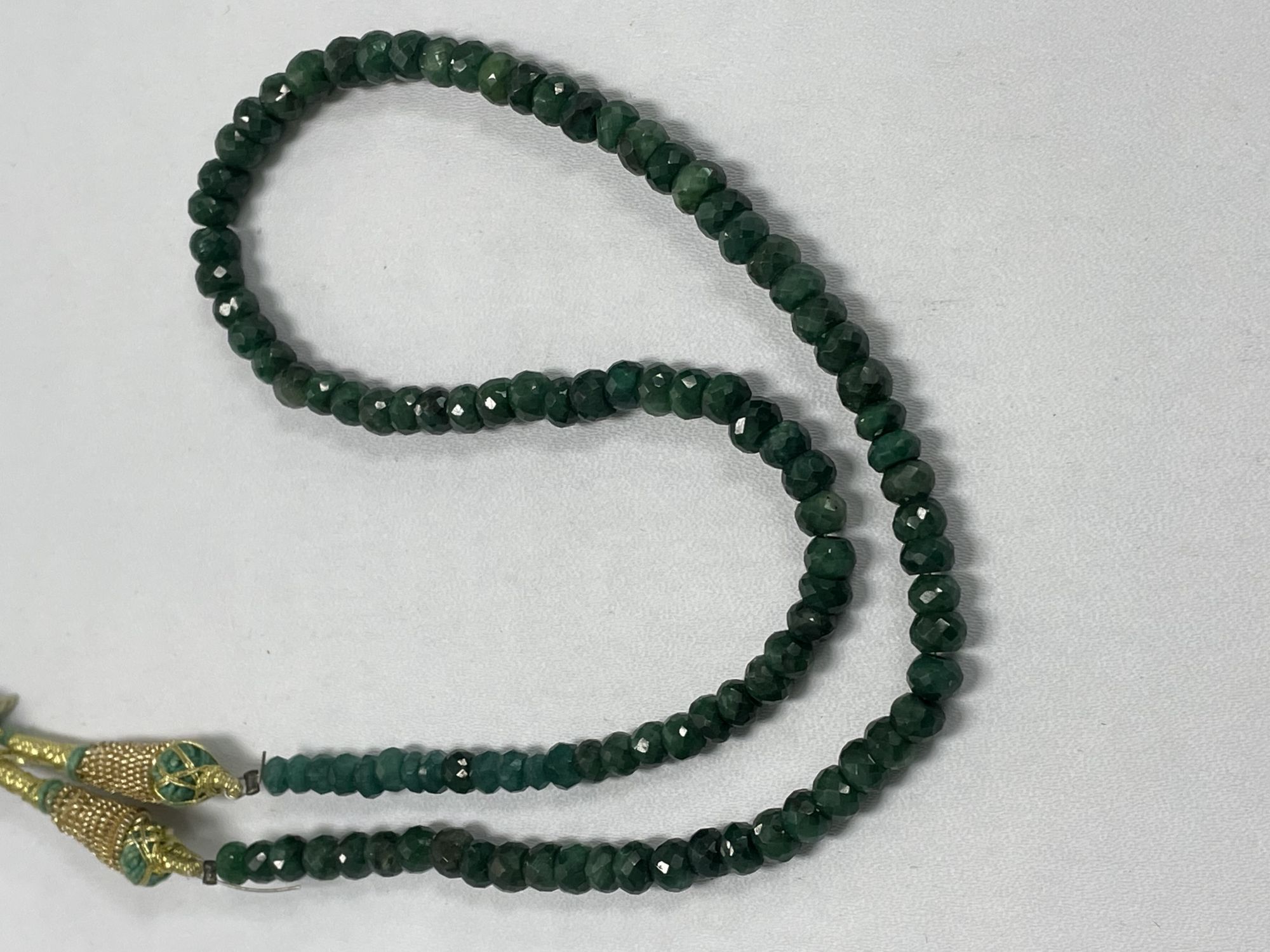 Emerald Rondelle Faceted