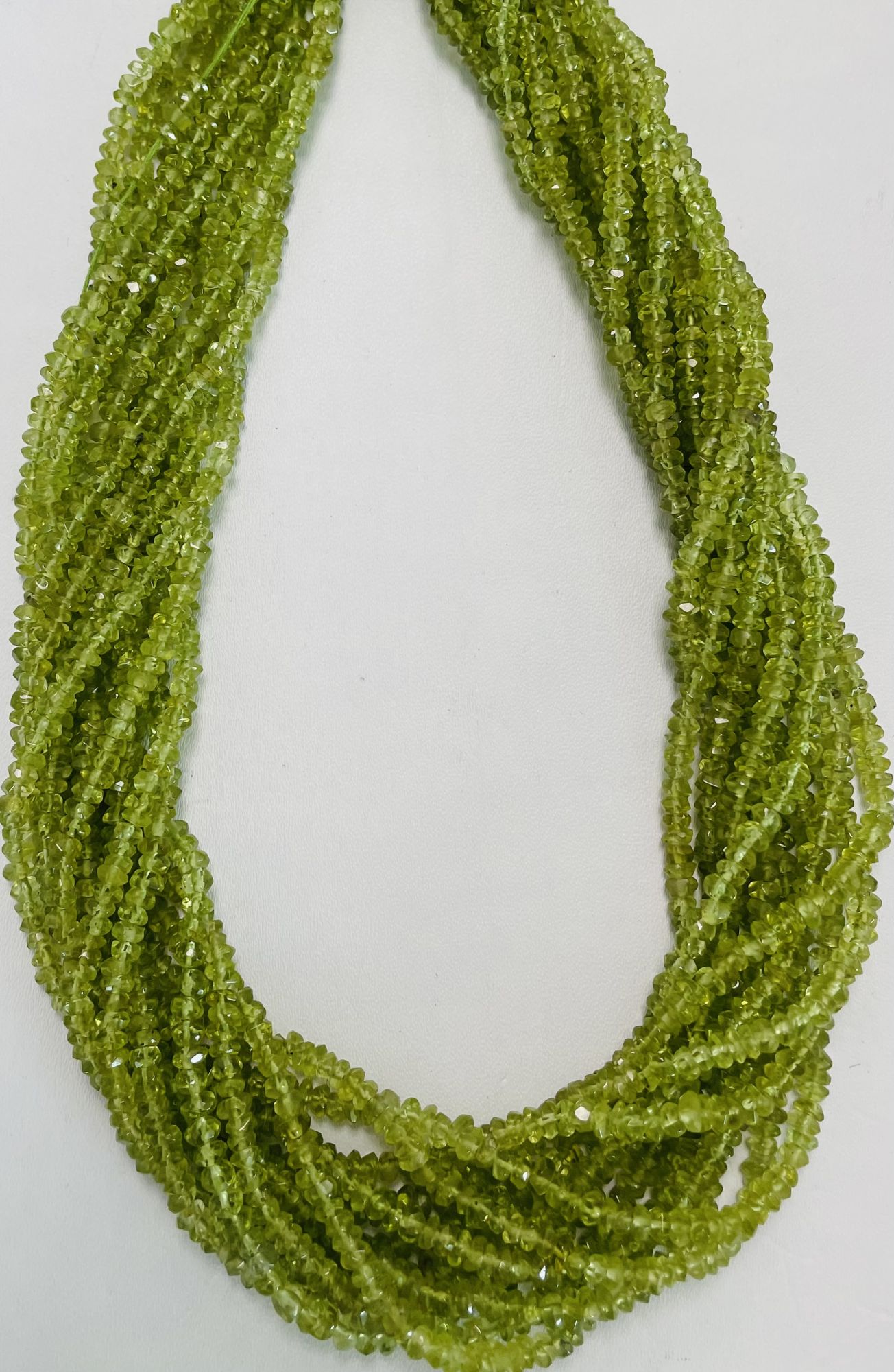 Peridot Rondelle Faceted