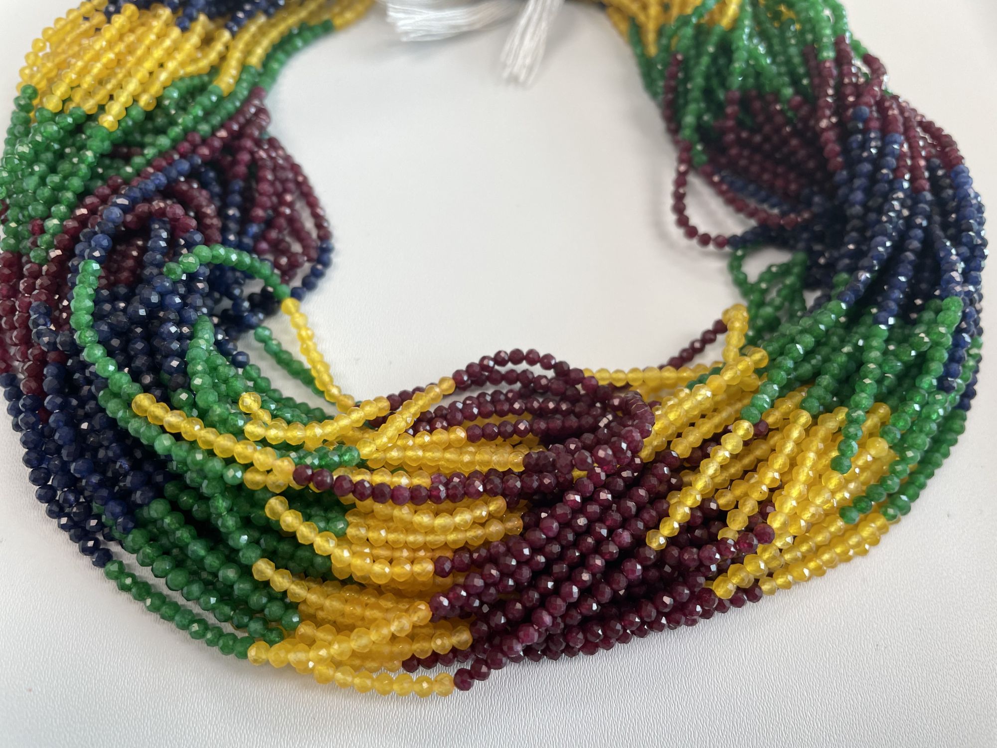 Multi Stones Rondelle Faceted