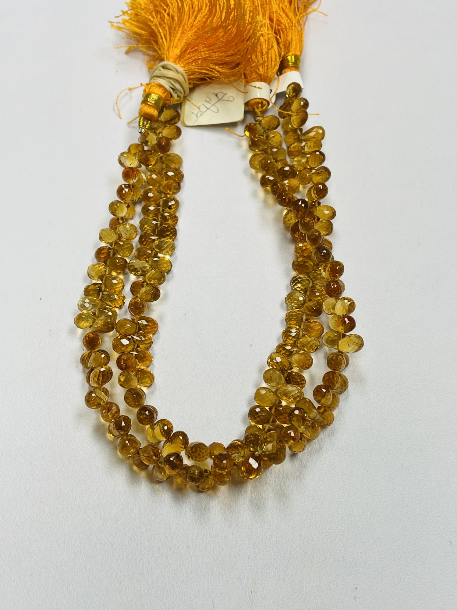 Citrine Drop Faceted