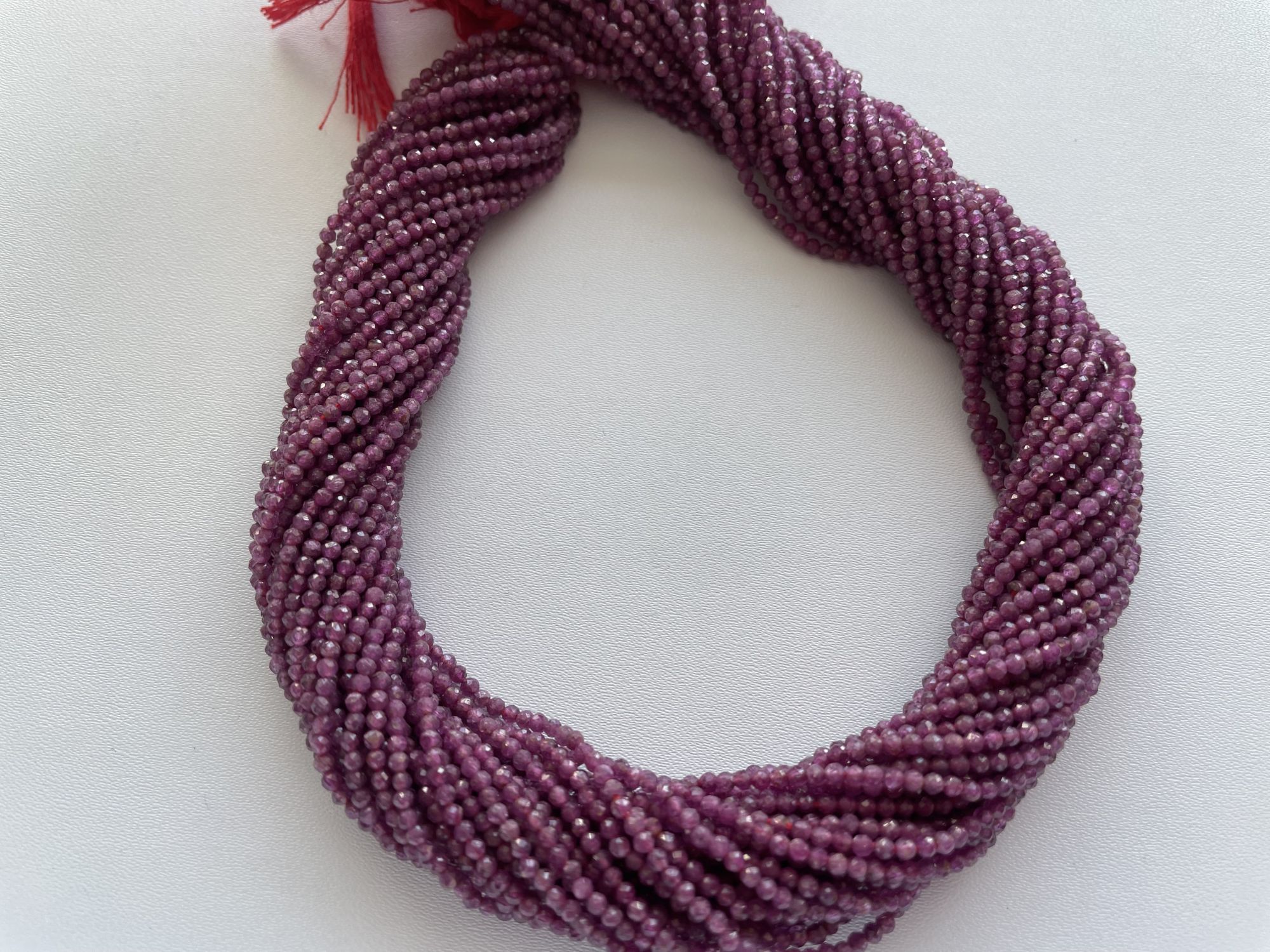 Natural Ruby Rondelle Faceted