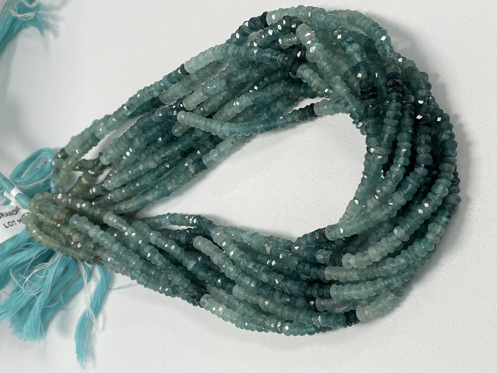 Grandidierite Rondelle Faceted