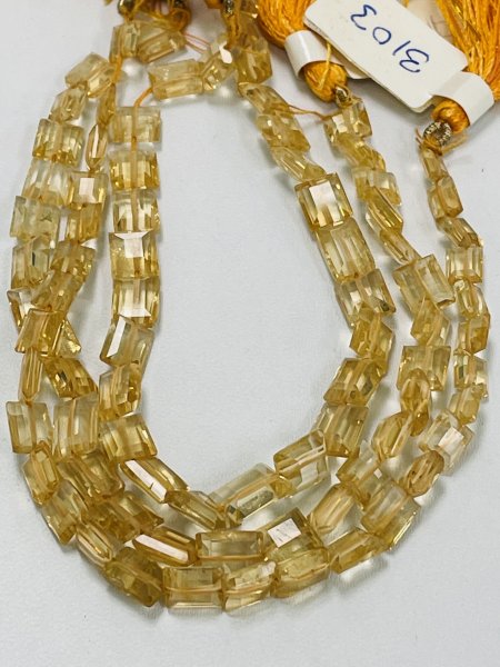 Citrine Rectangle Faceted