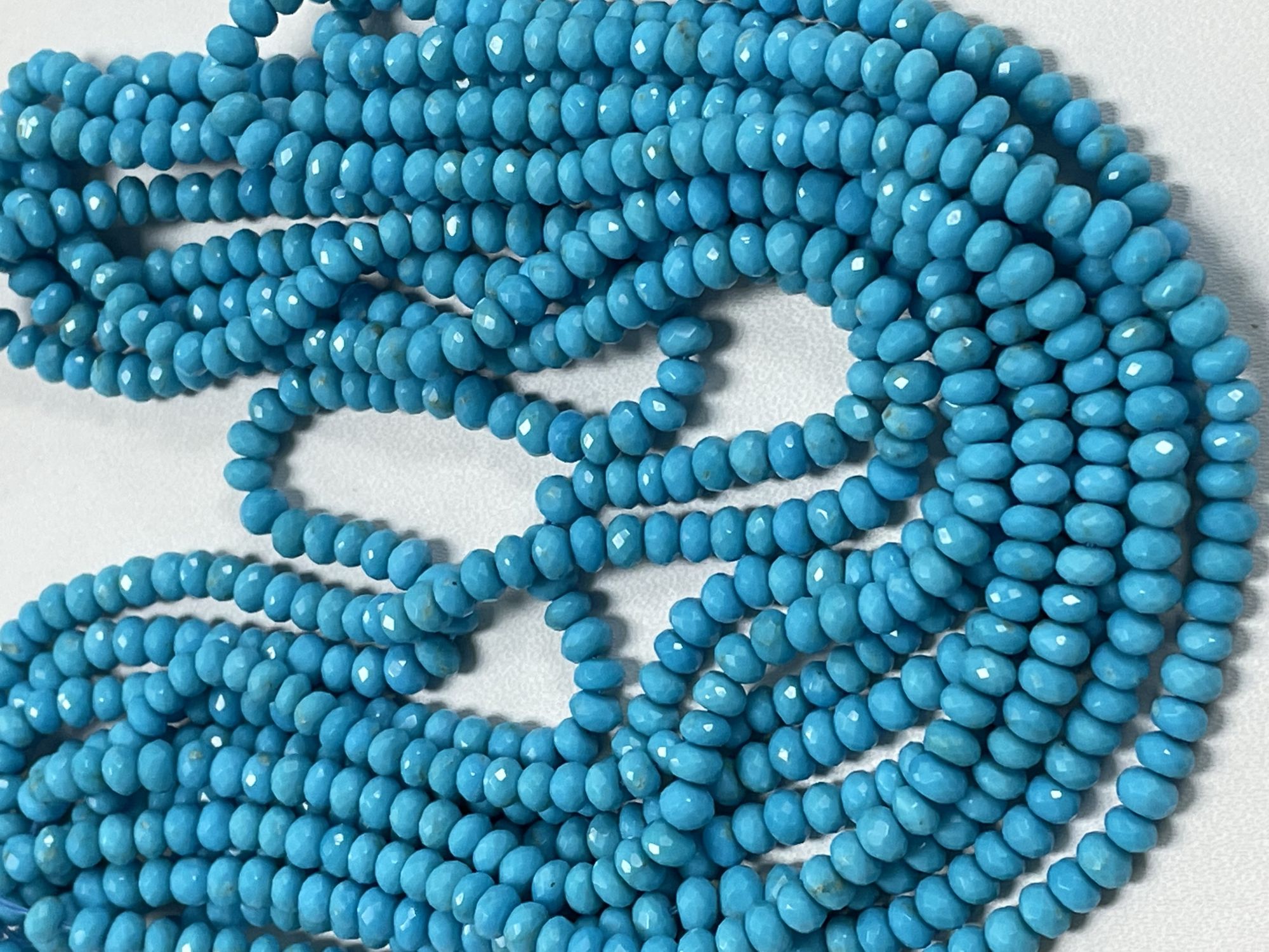 Tuquoise Rondelle Faceted