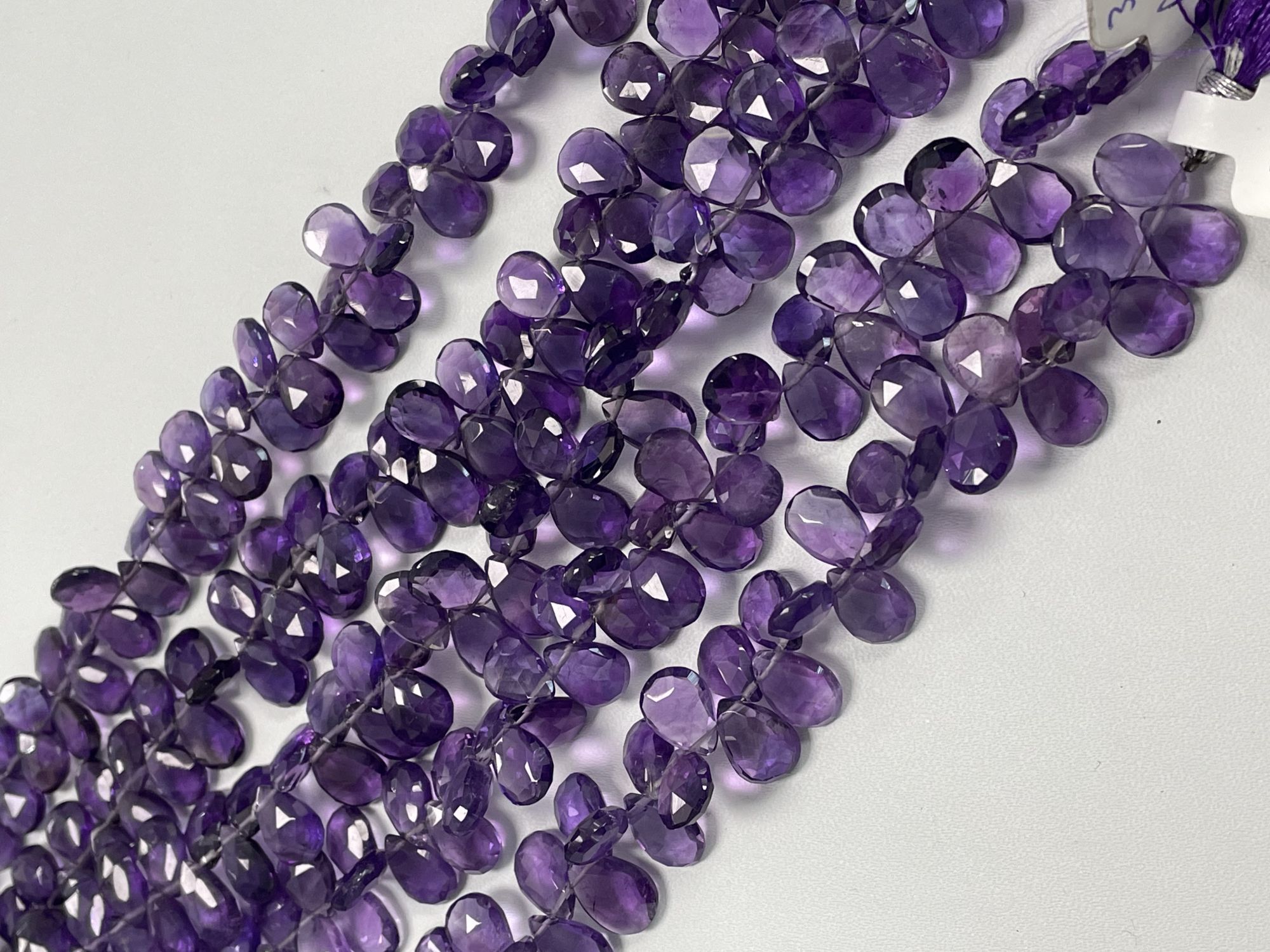 Purple Amethyst Pear Faceted