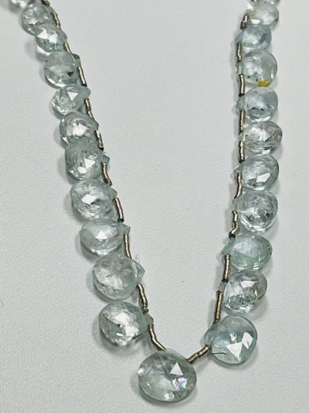 Aquamarine Heart Faceted