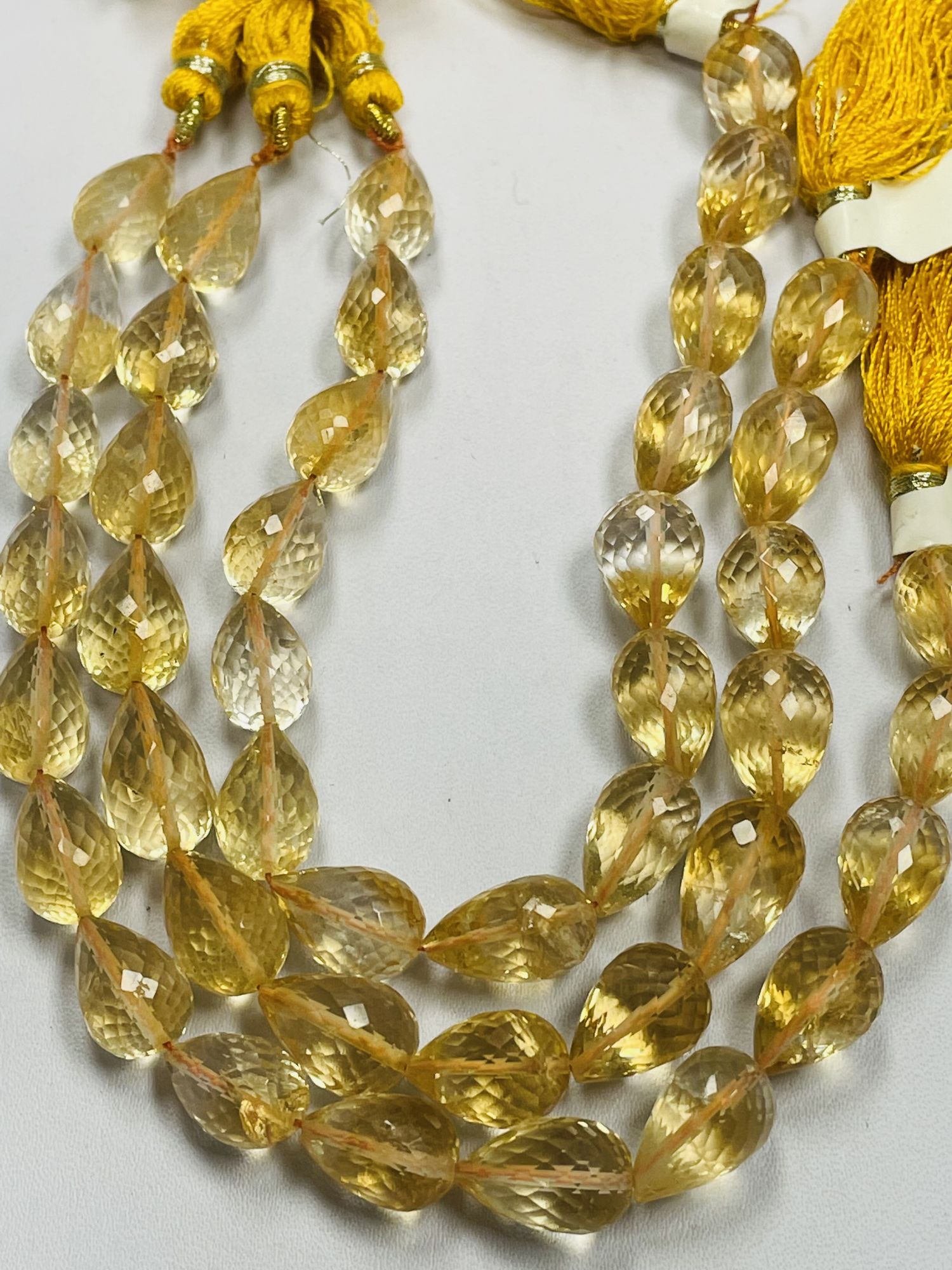 Citrine Drop Faceted