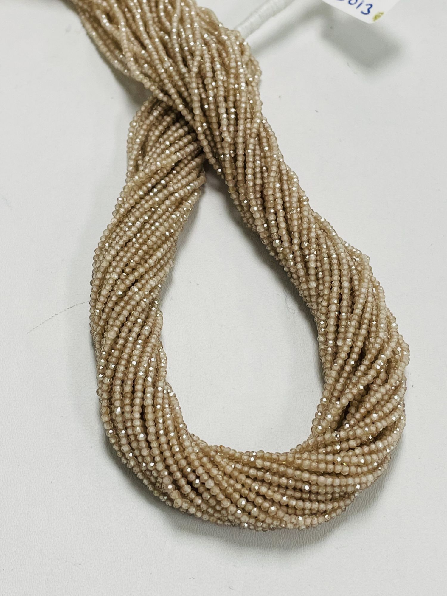 Tan Zircon Rondelle Faceted