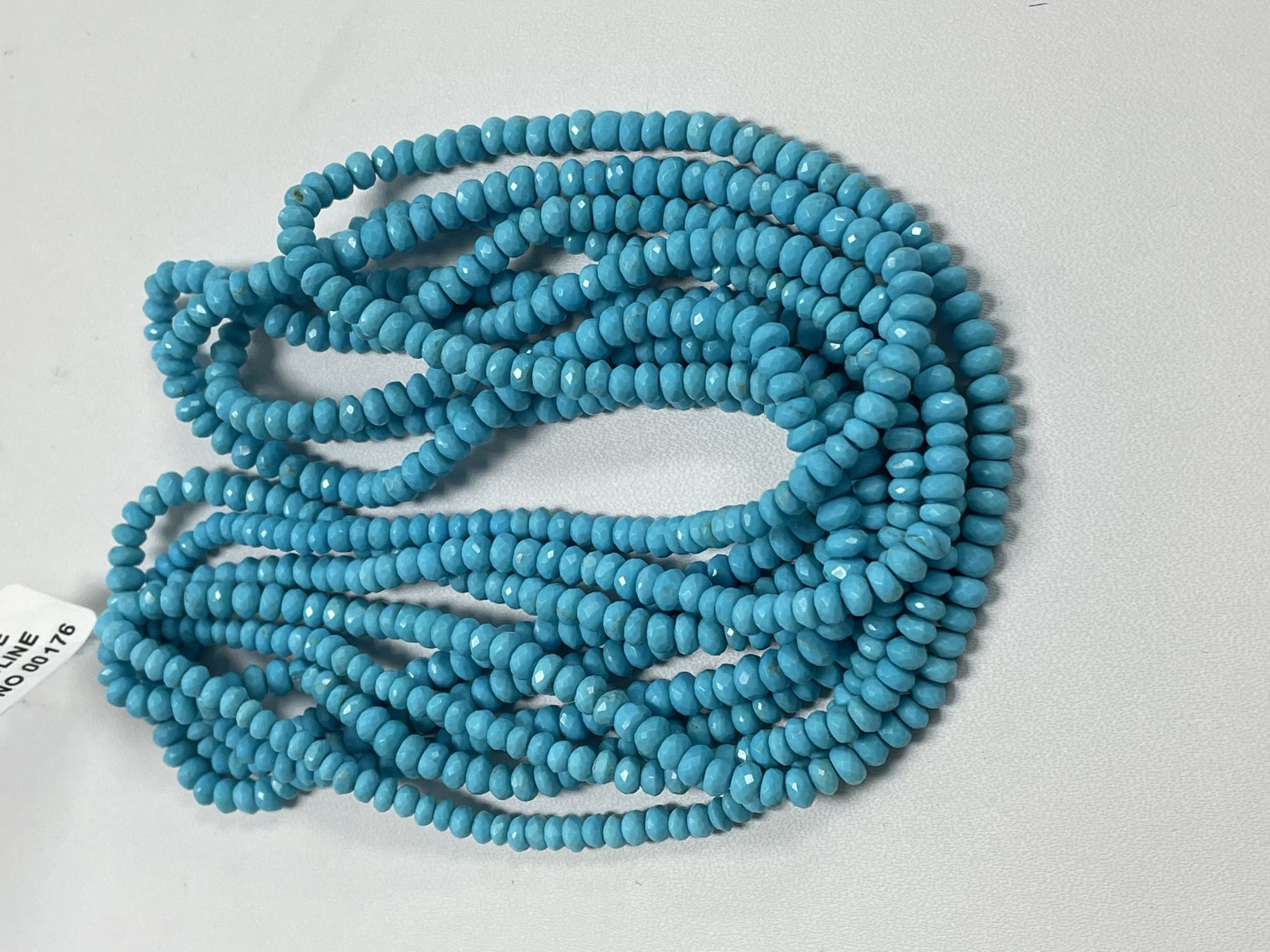 Turquoise Rondelle Faceted