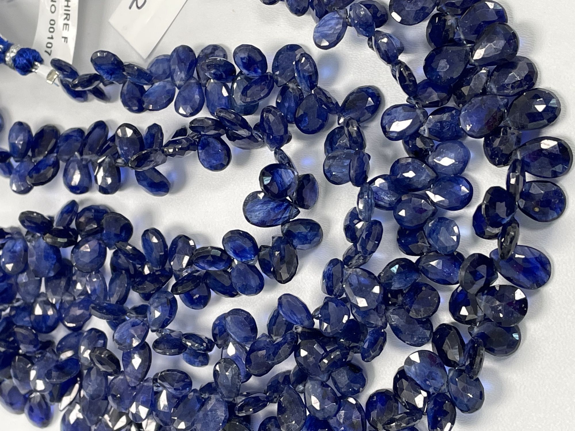 Blue Sapphire Pear Faceted