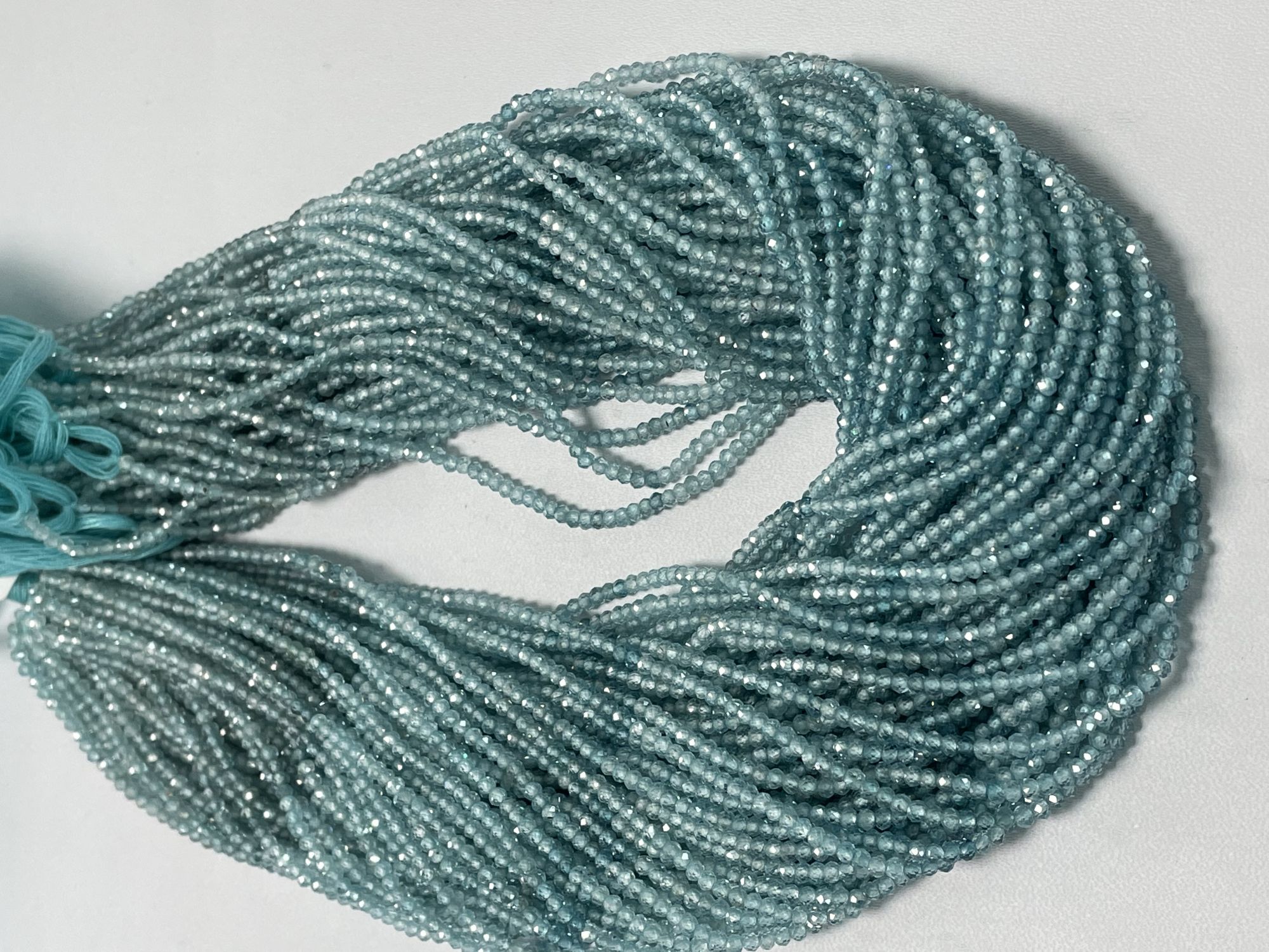 Shaded Zircon Rondelle Faceted