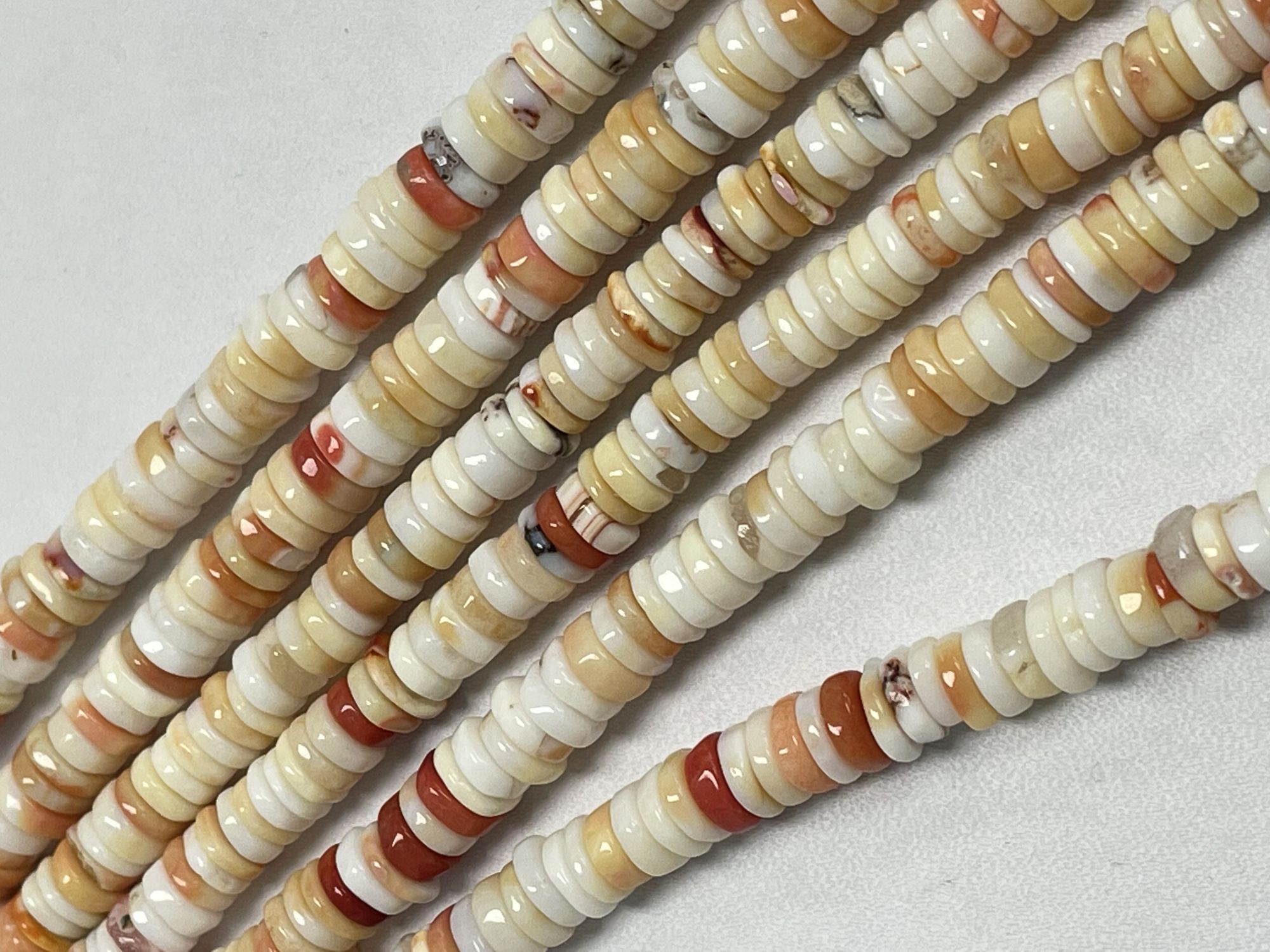 Shaded Orange Opal Tire Faceted