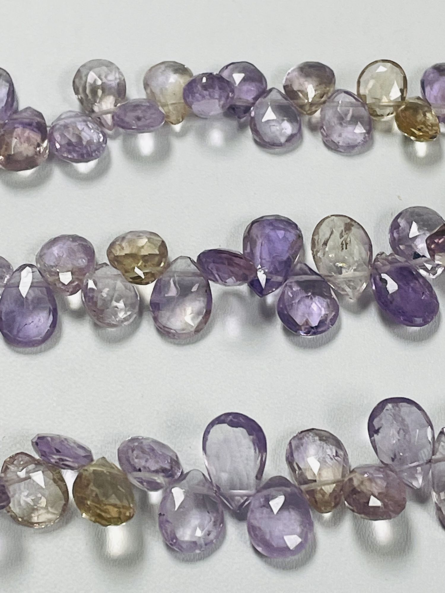 Ametrine Pear Faceted