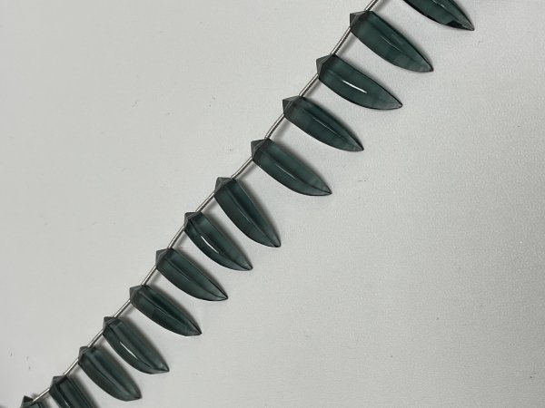 Grey Hydro Quartz Okra Faceted