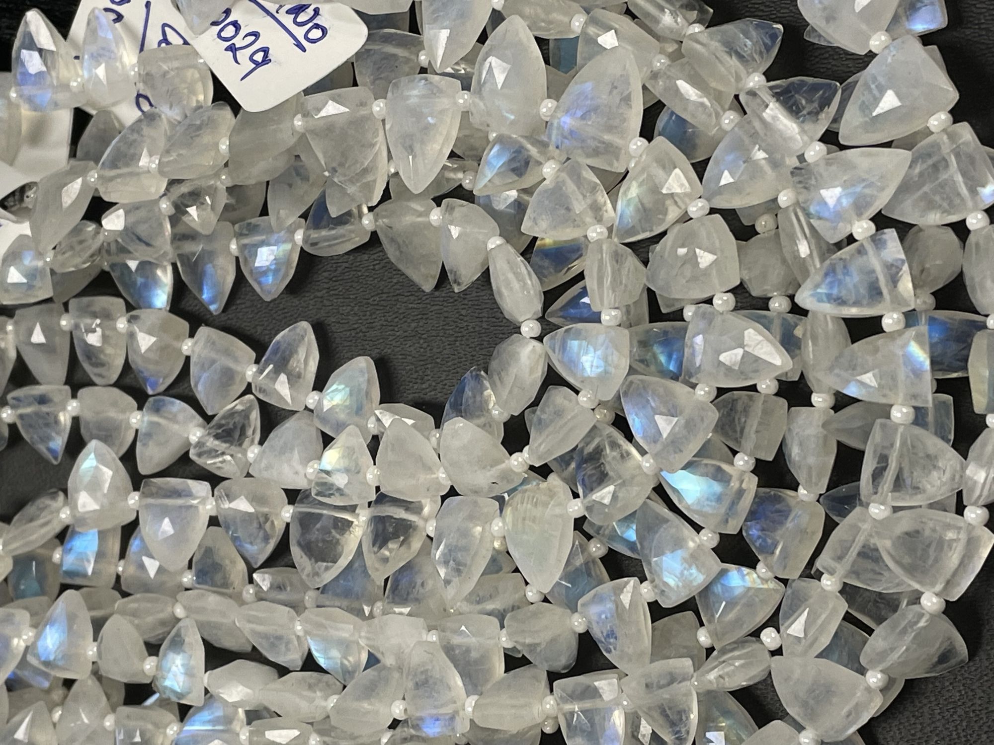 Rainbow Moonstone Arrowhead Faceted