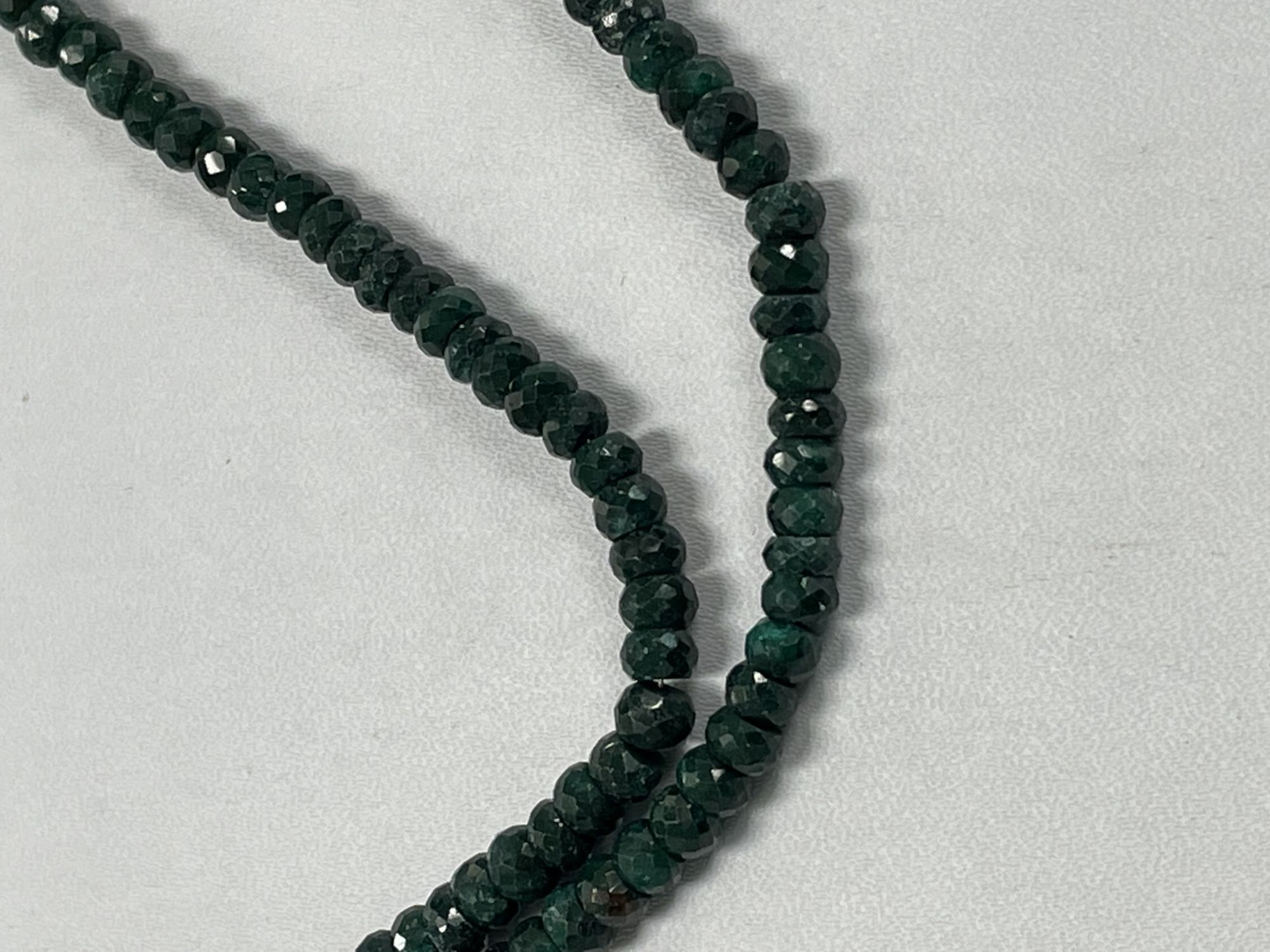 Emerald Rondelle Faceted