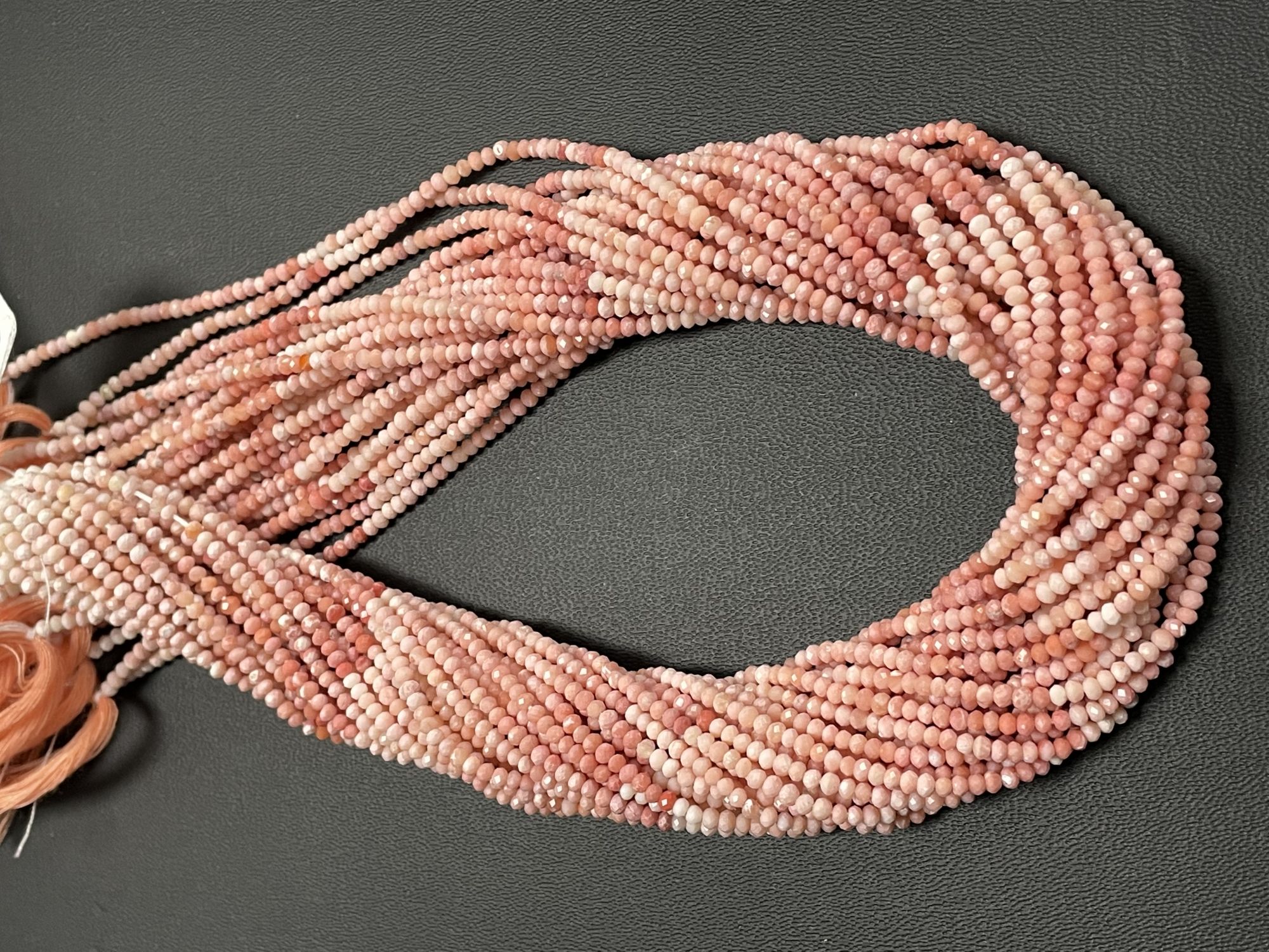 Shaded Opal Rondelle Faceted