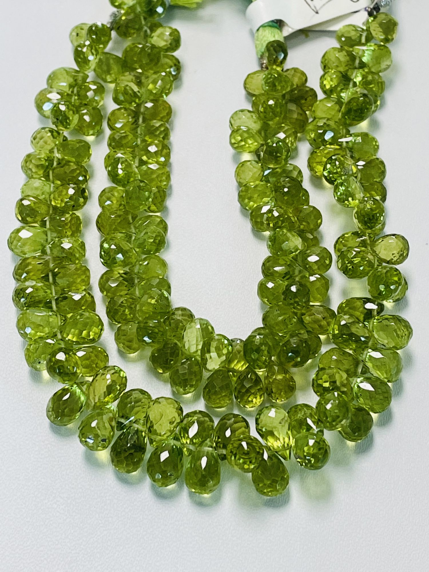 Peridot Drop Faceted