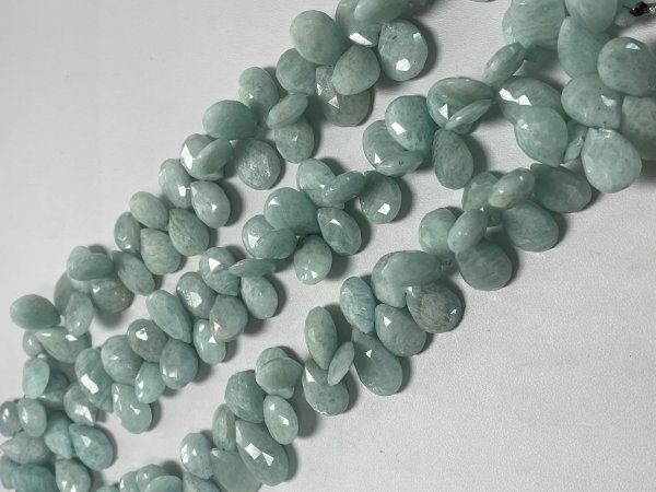 Amazonite Pear Faceted