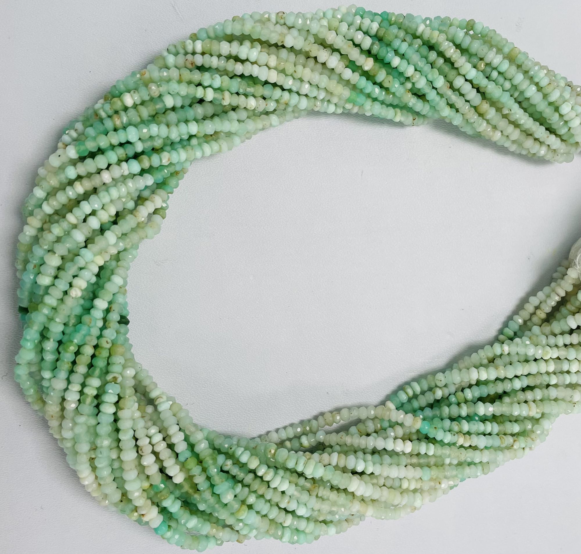 Shaded Opal Rondelle Faceted