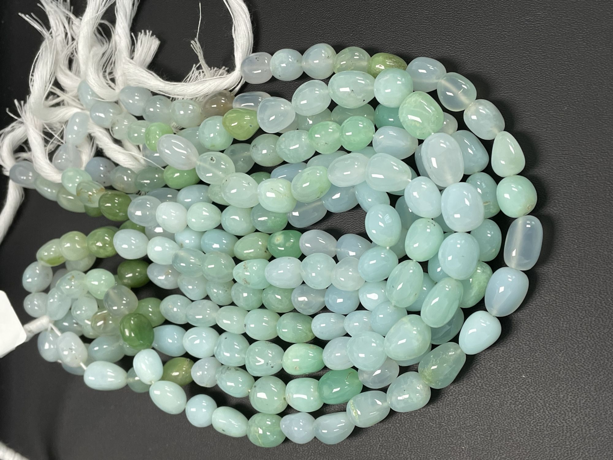 Shaded Green Opal Nugget Smooth