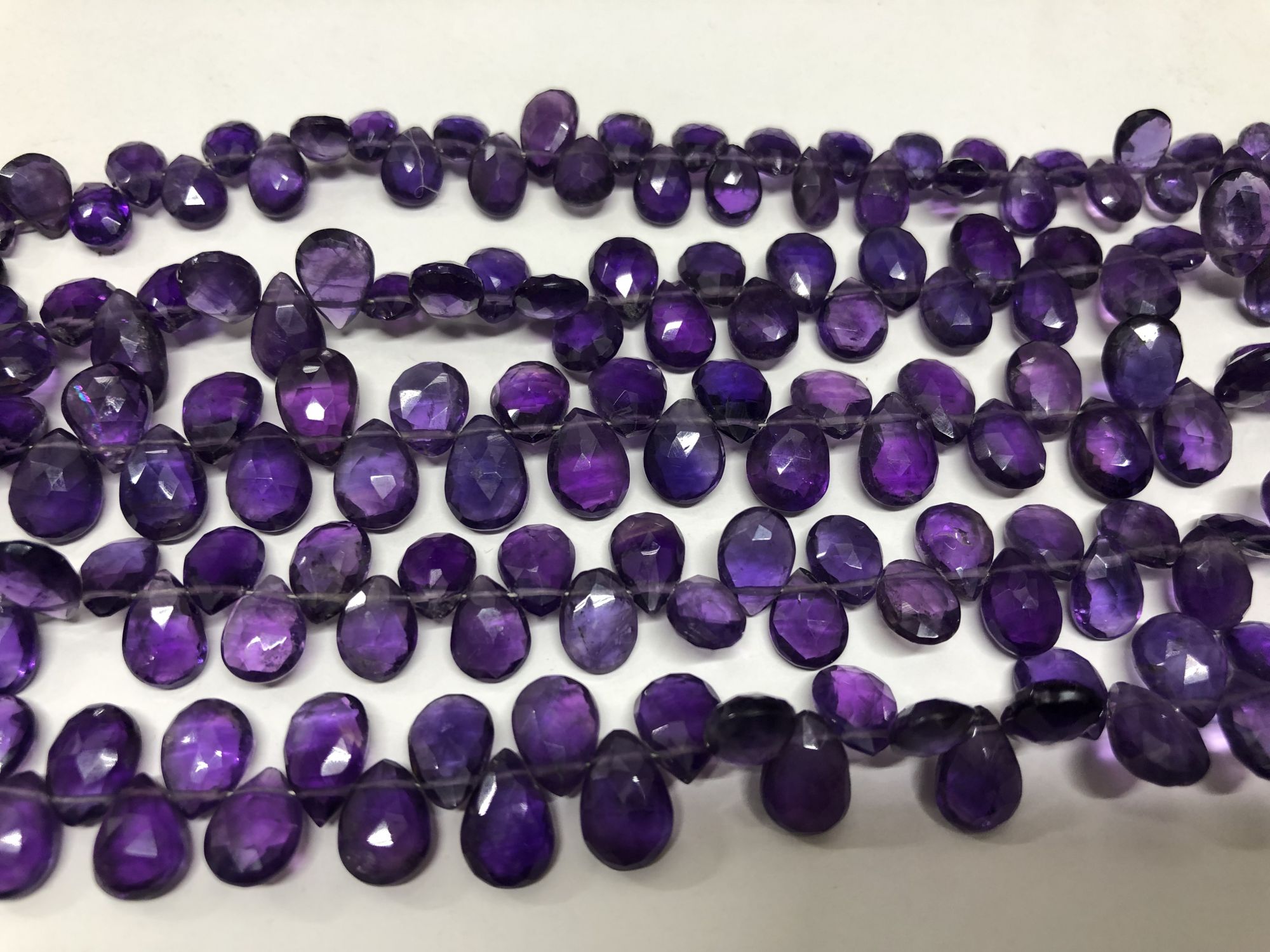 Amethyst Pears Faceted