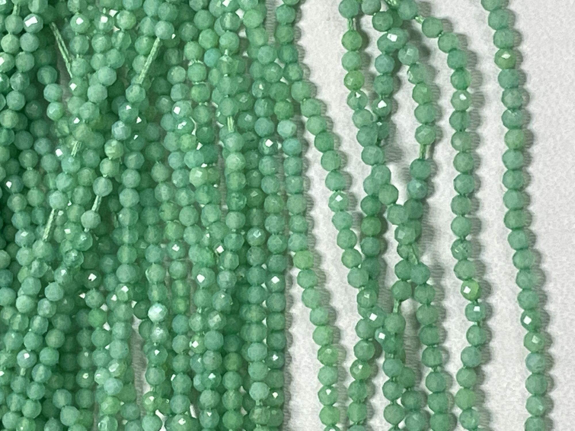 Chrysoprase Rondelle Faceted