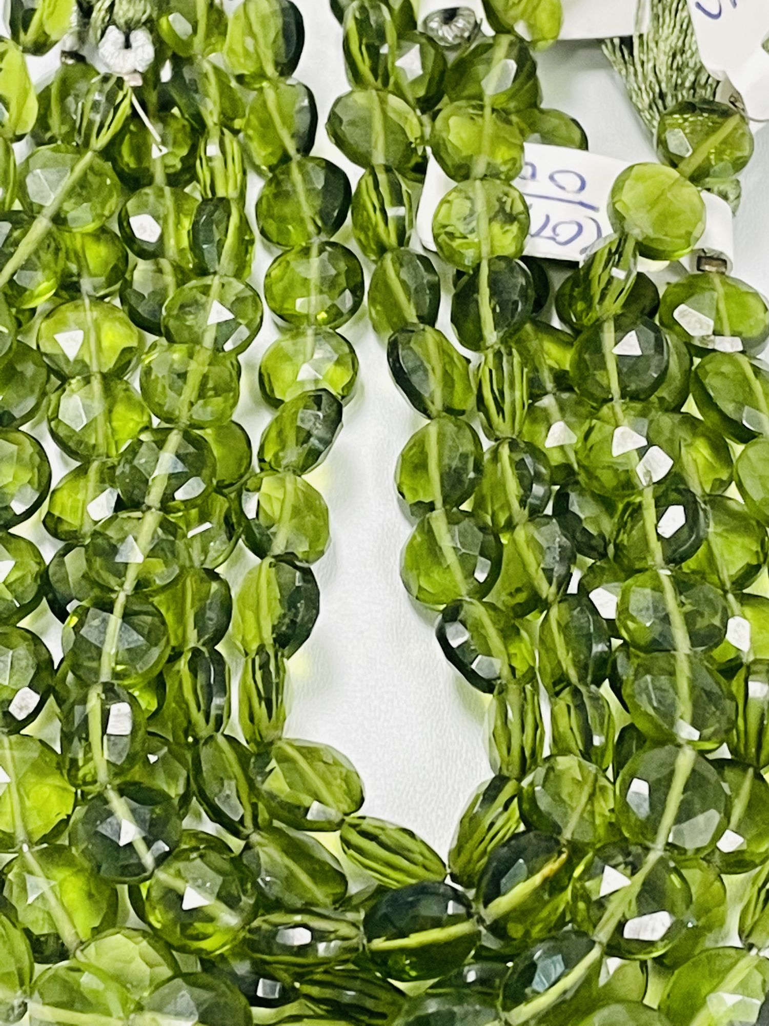 Hydro Quartz Coin Faceted