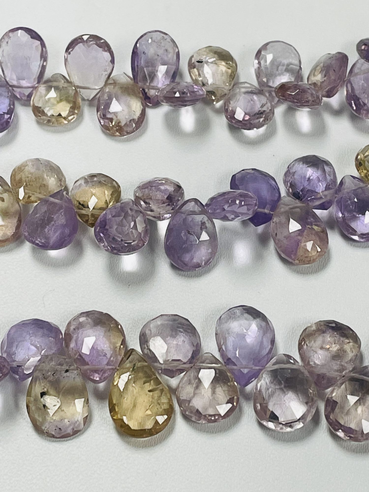 Ametrine Pear Faceted