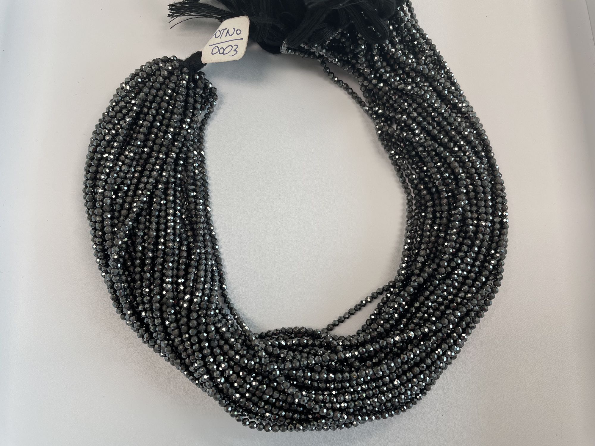 Coated Spinel Rondelle Faceted