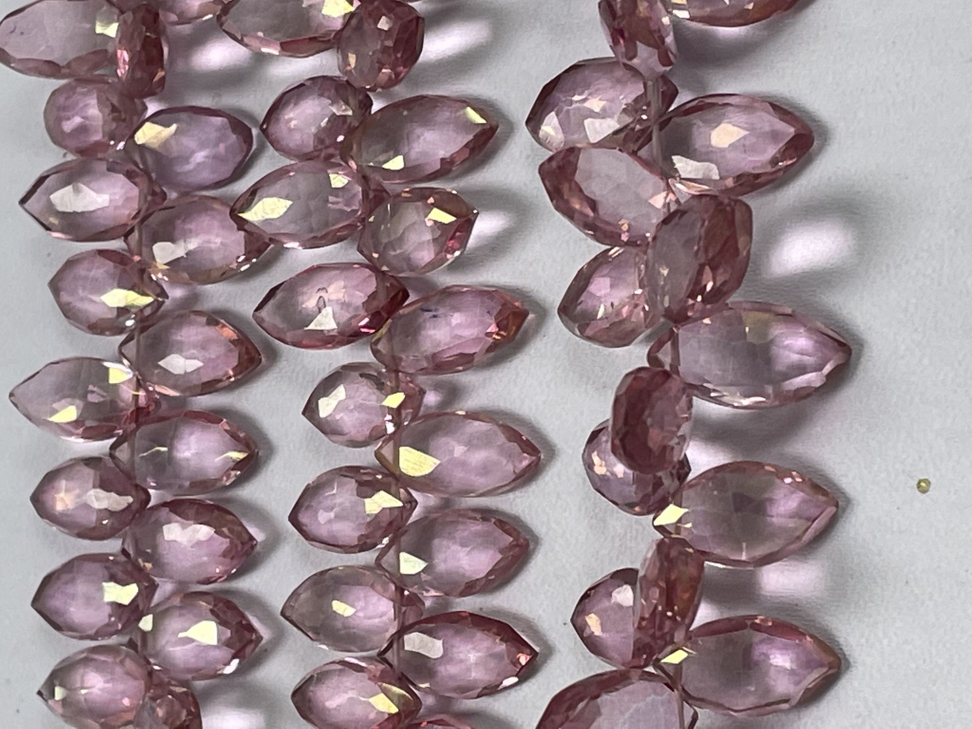 Pink Mystic Quartz Marquise Faceted