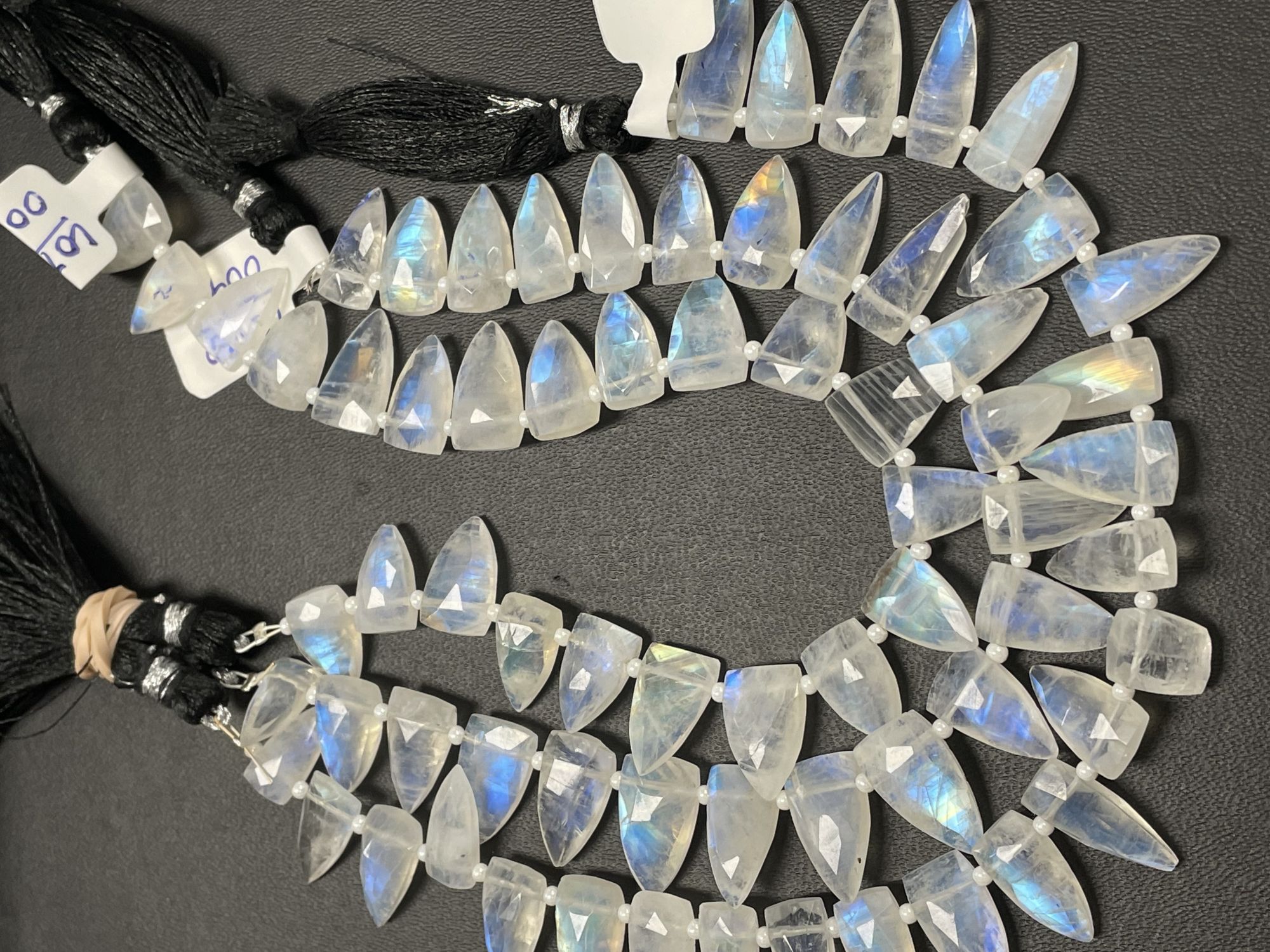 Rainbow Moonstone Arrowhead Faceted