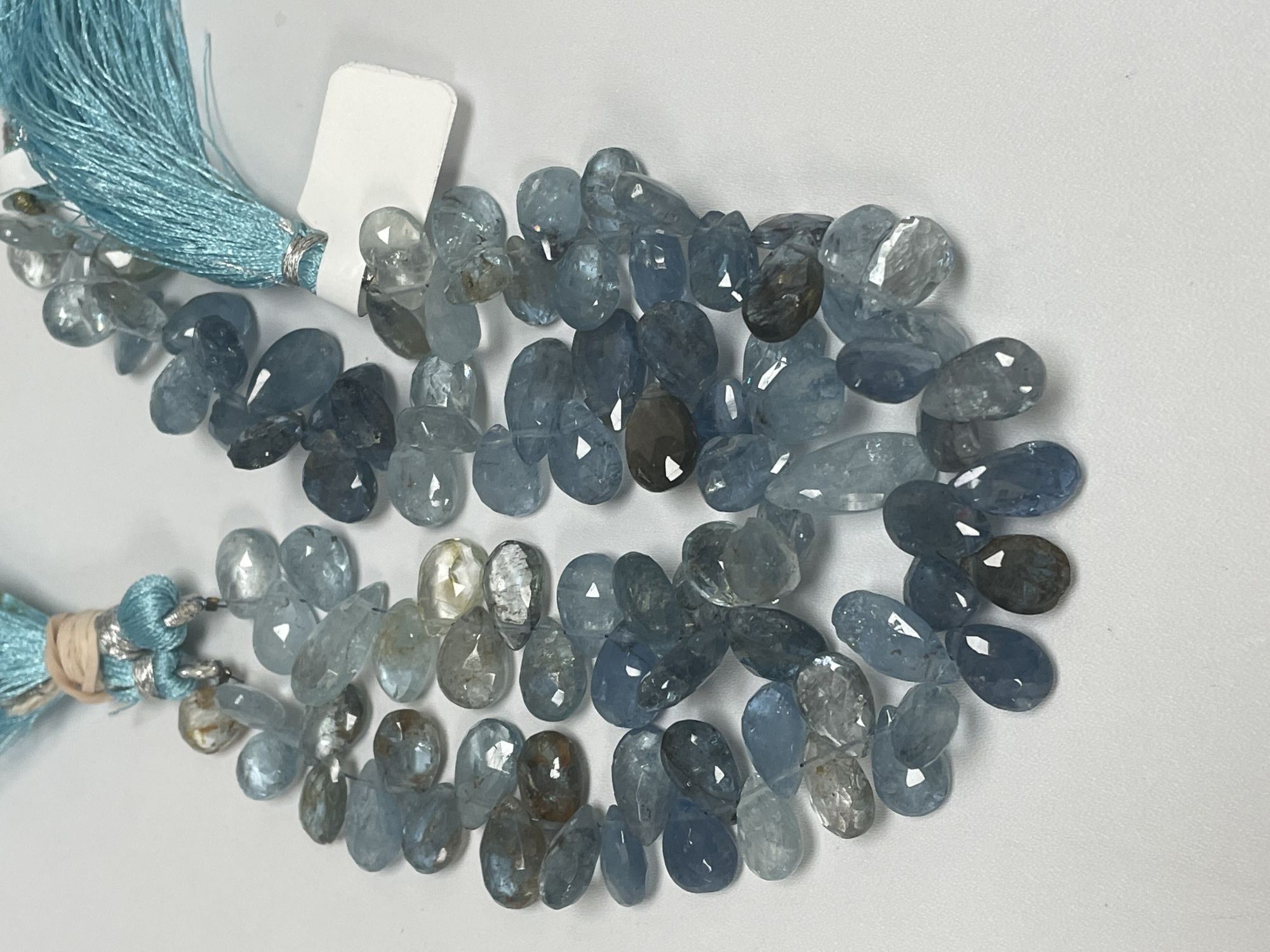 Aquamarine Pear Faceted