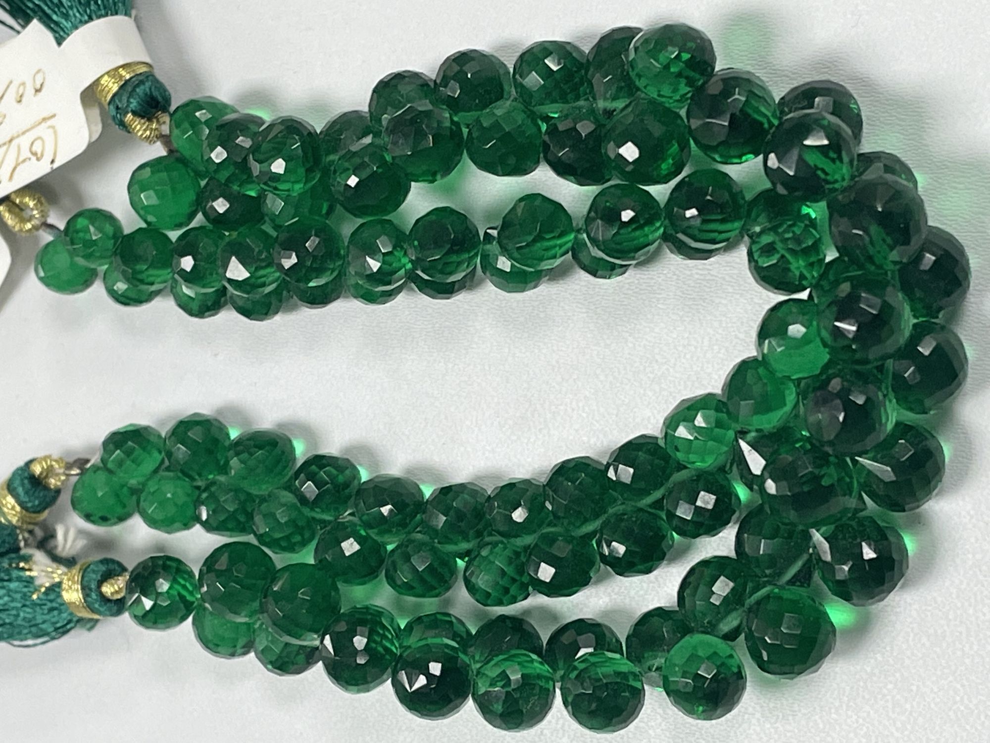 Green Hydro Quartz Onion Faceted