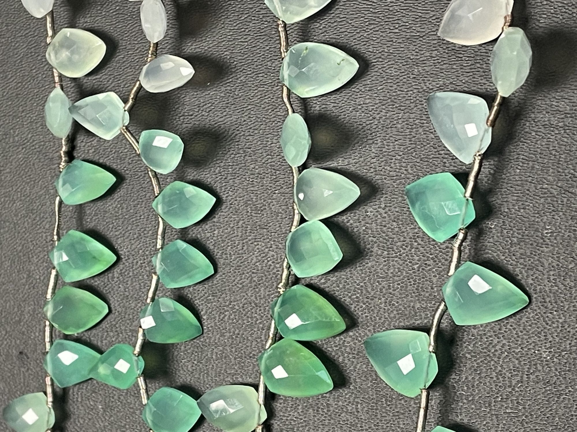 Chrysoprase Fancy cut Faceted Kite Shape