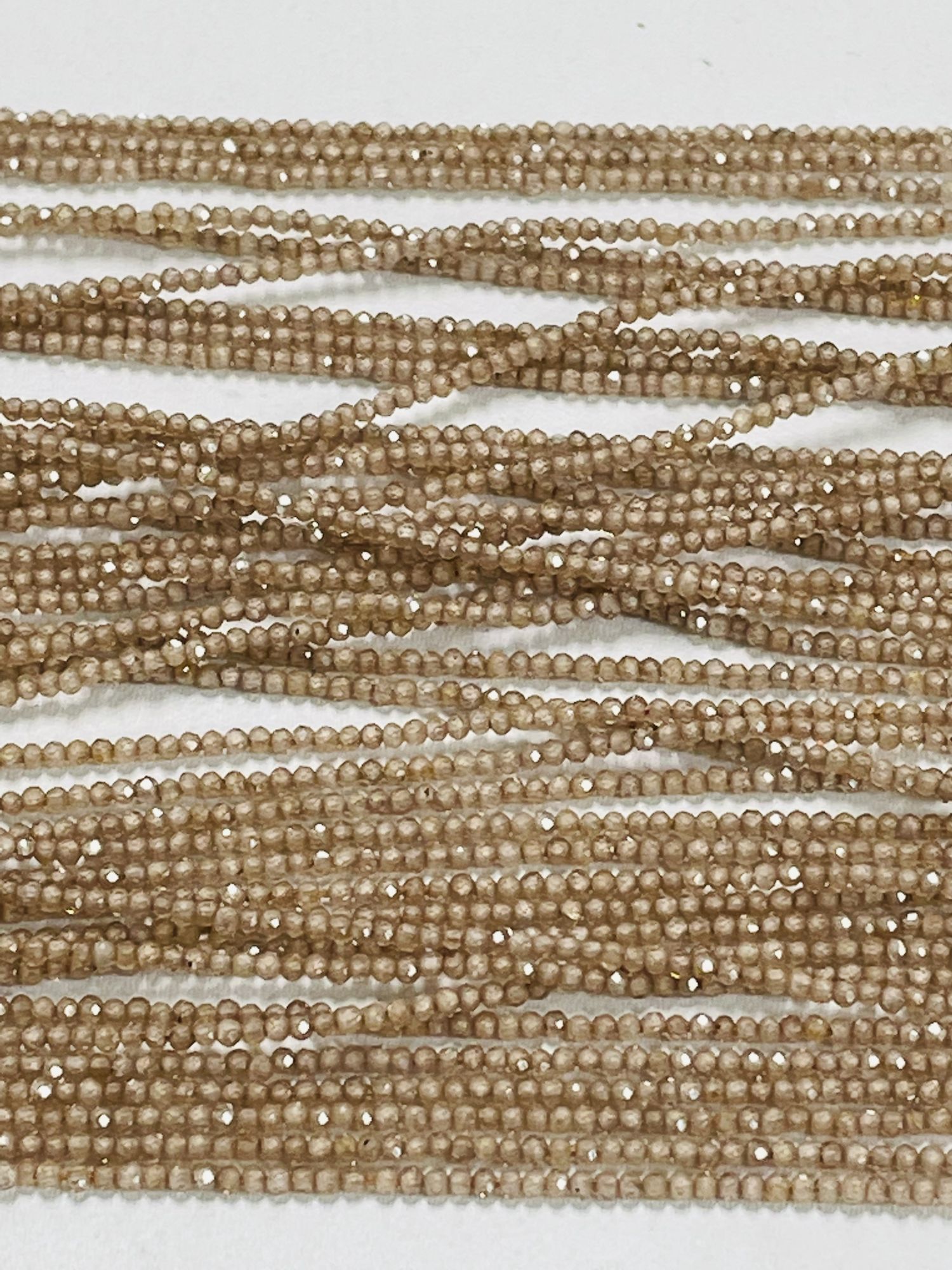 Brown Zircon Rondelle Faceted