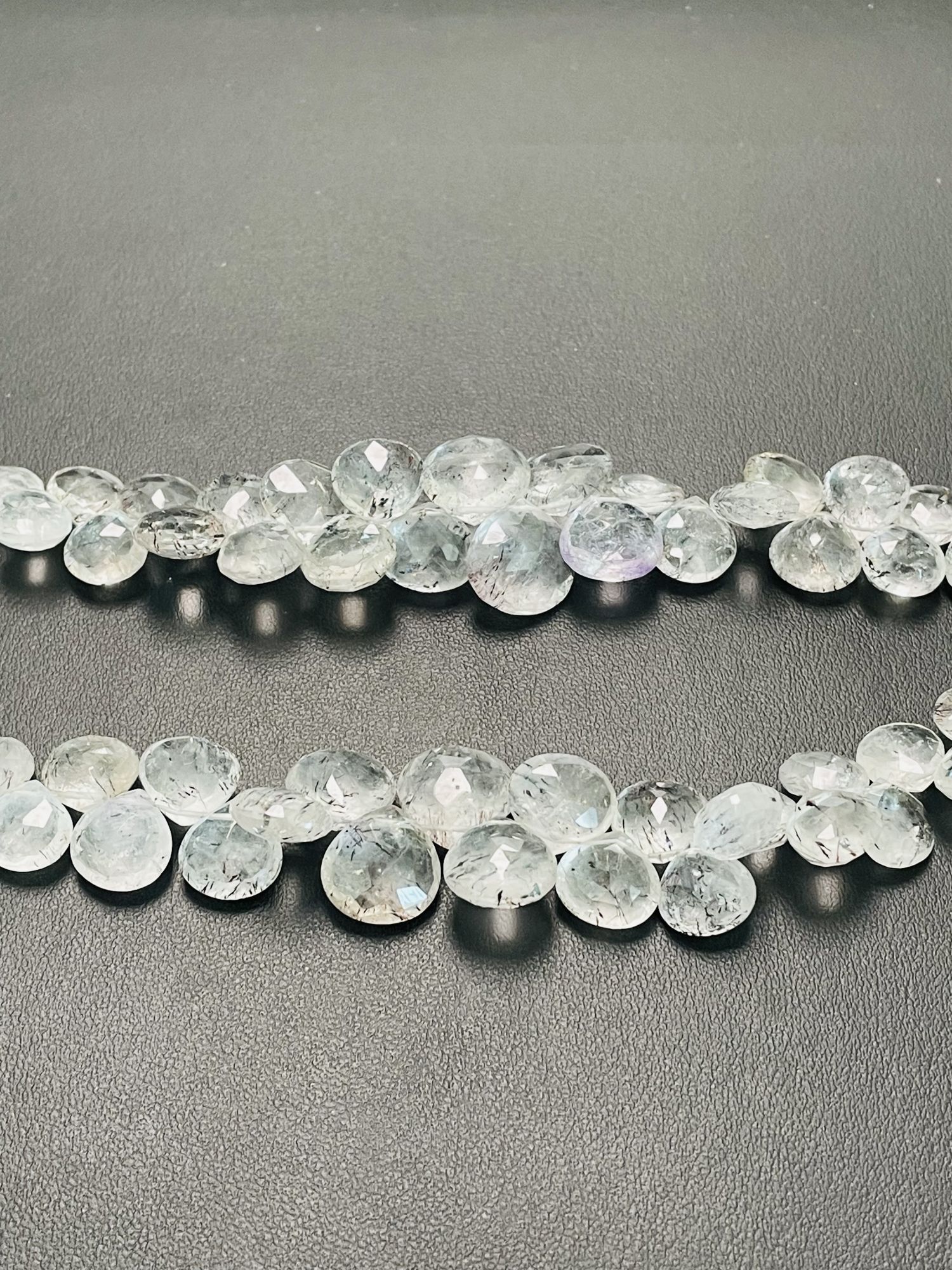 Moss Amethyst Heart Faceted