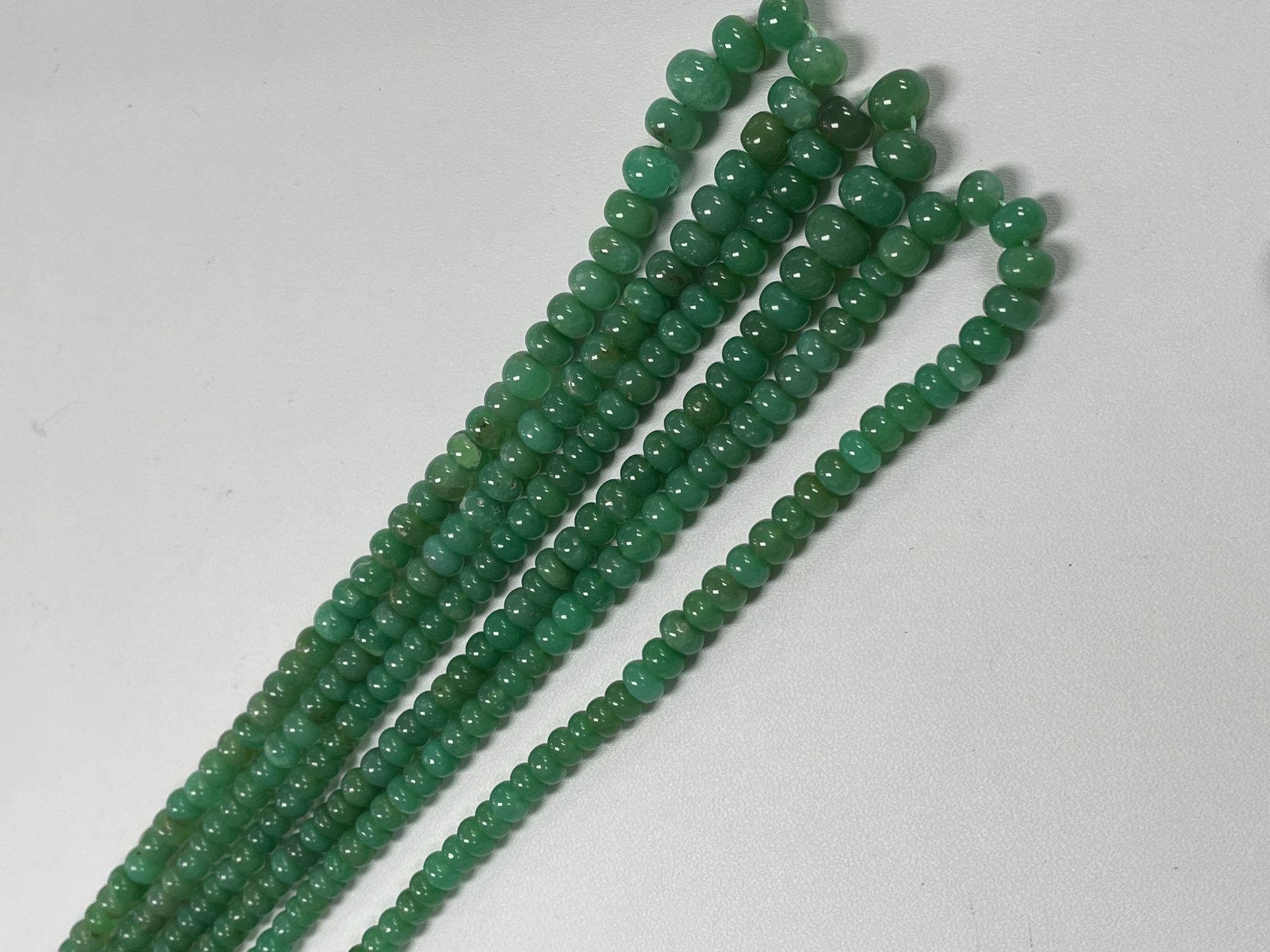 Chyrsoprase Rondelles Smooth