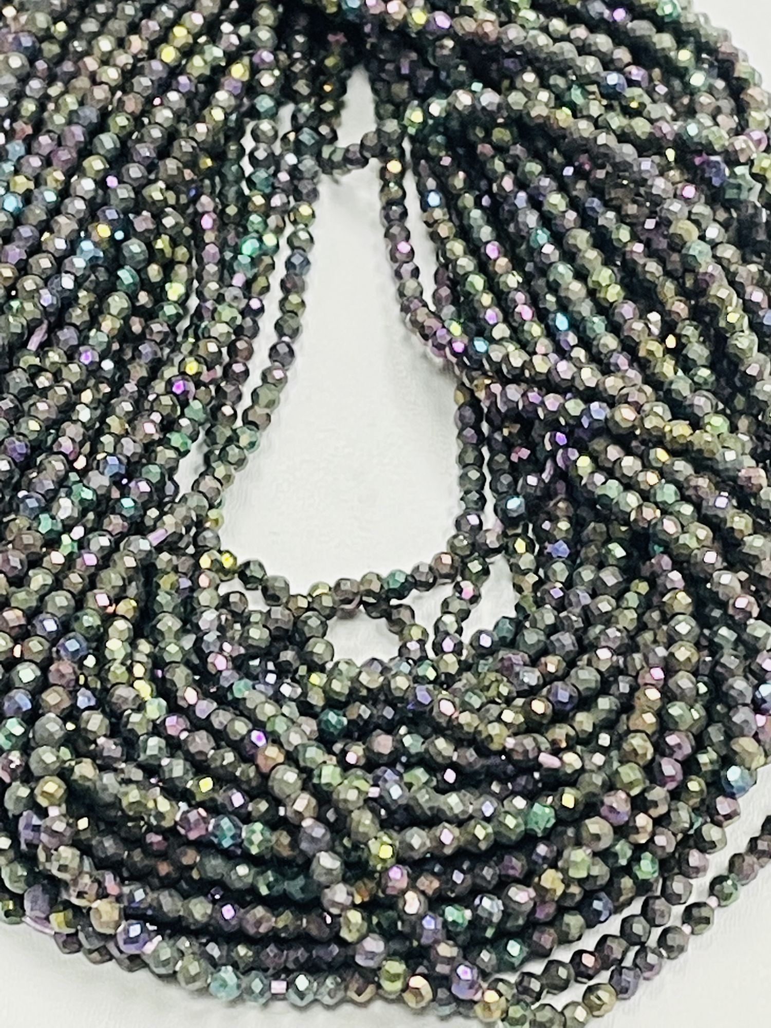 Mystic Purple Spinel Rondelle Faceted