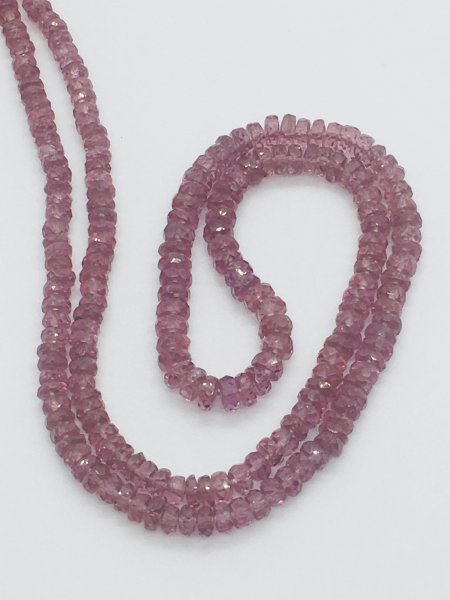 Malaia Garnet Rondelle Faceted