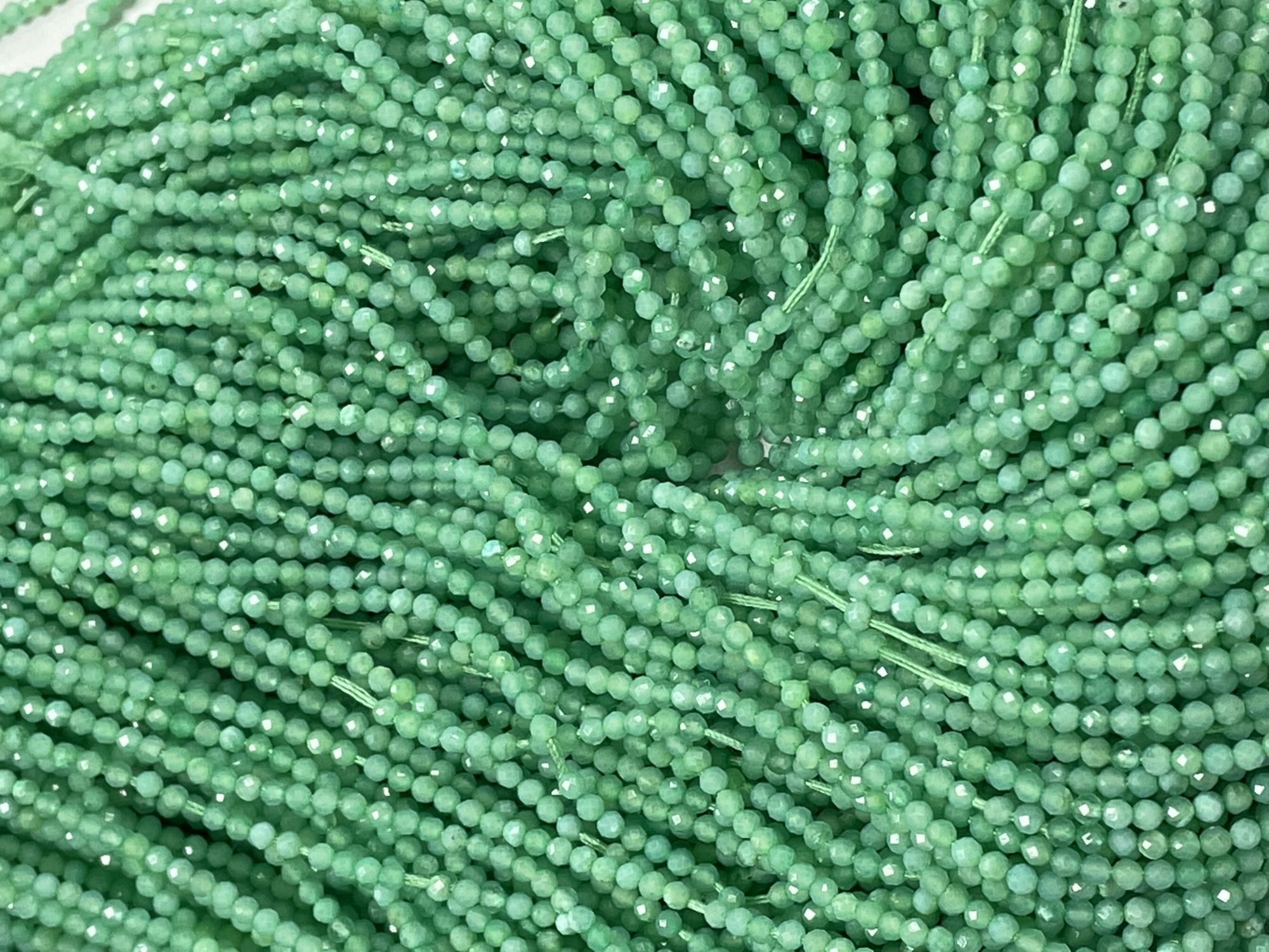 Chrysoprase Rondelle Faceted