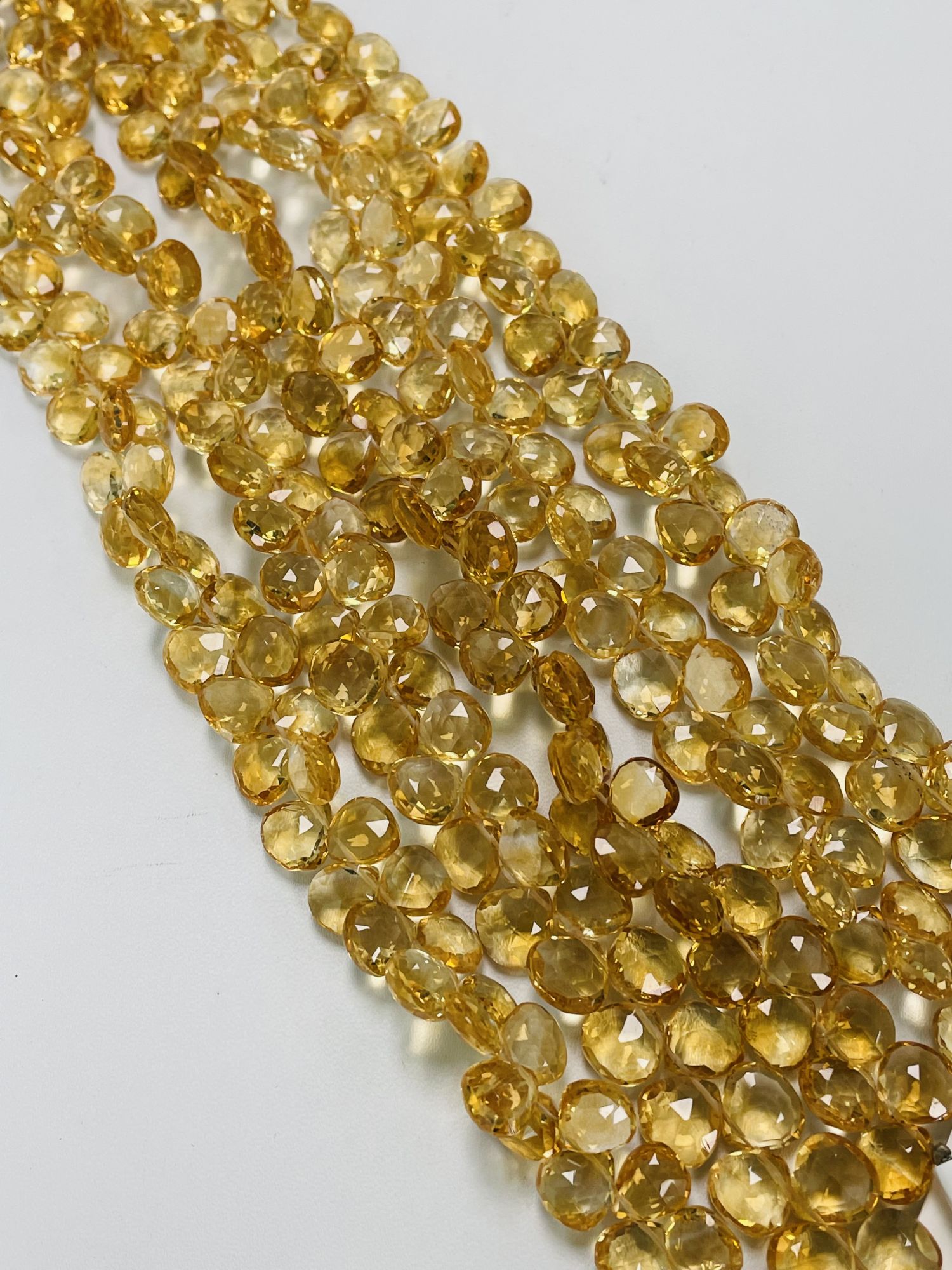 Citrine Heart Faceted