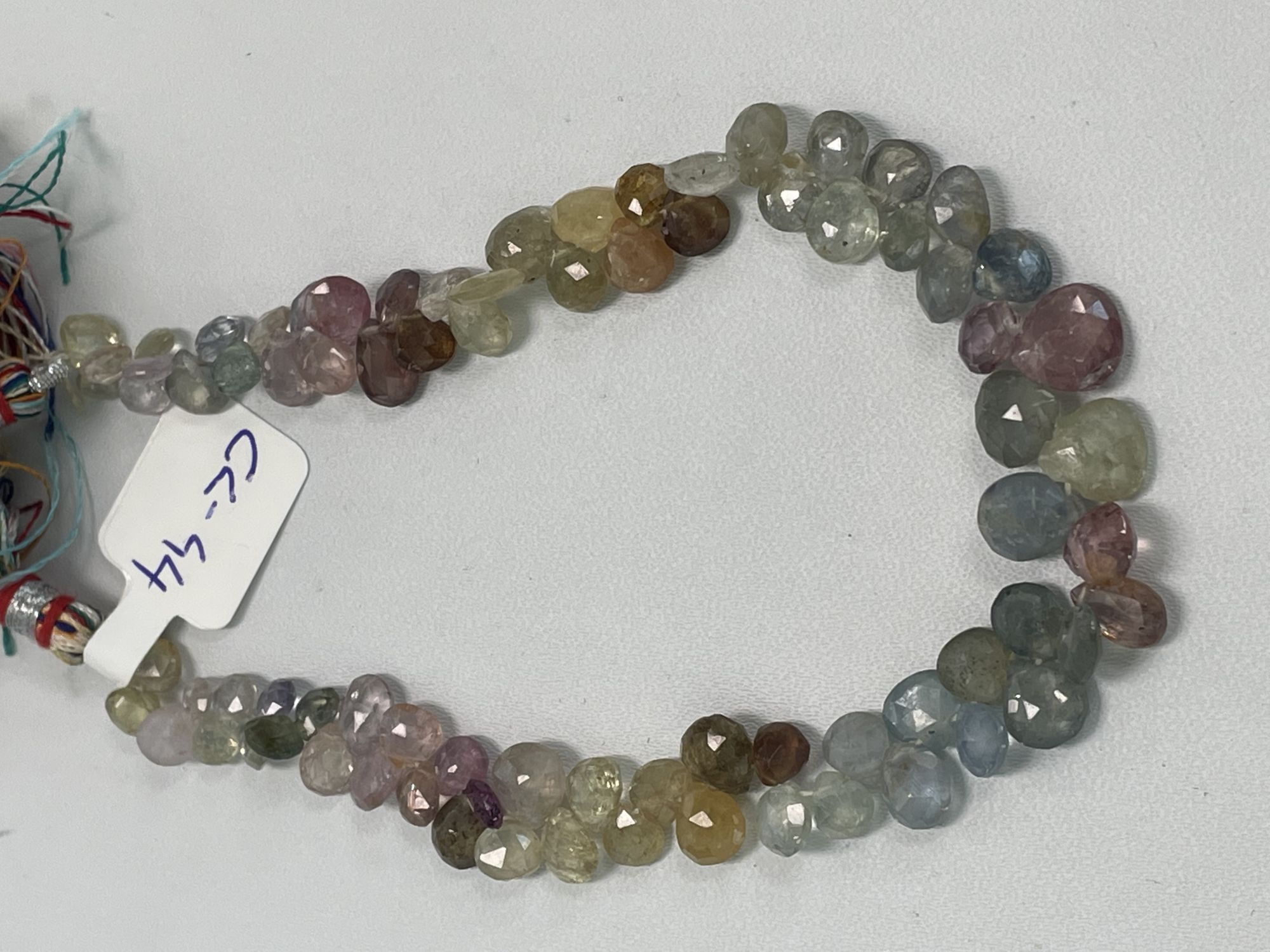 Multi Color Sapphire Heart Faceted