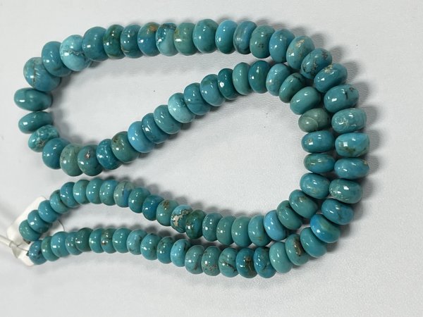 Turquoise Rondelles Smooth