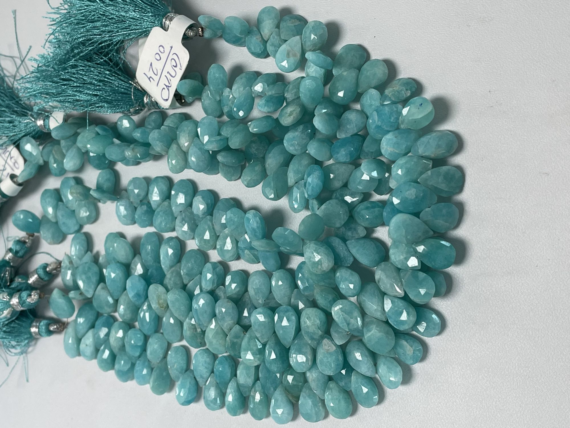 Amazonite Pear Faceted